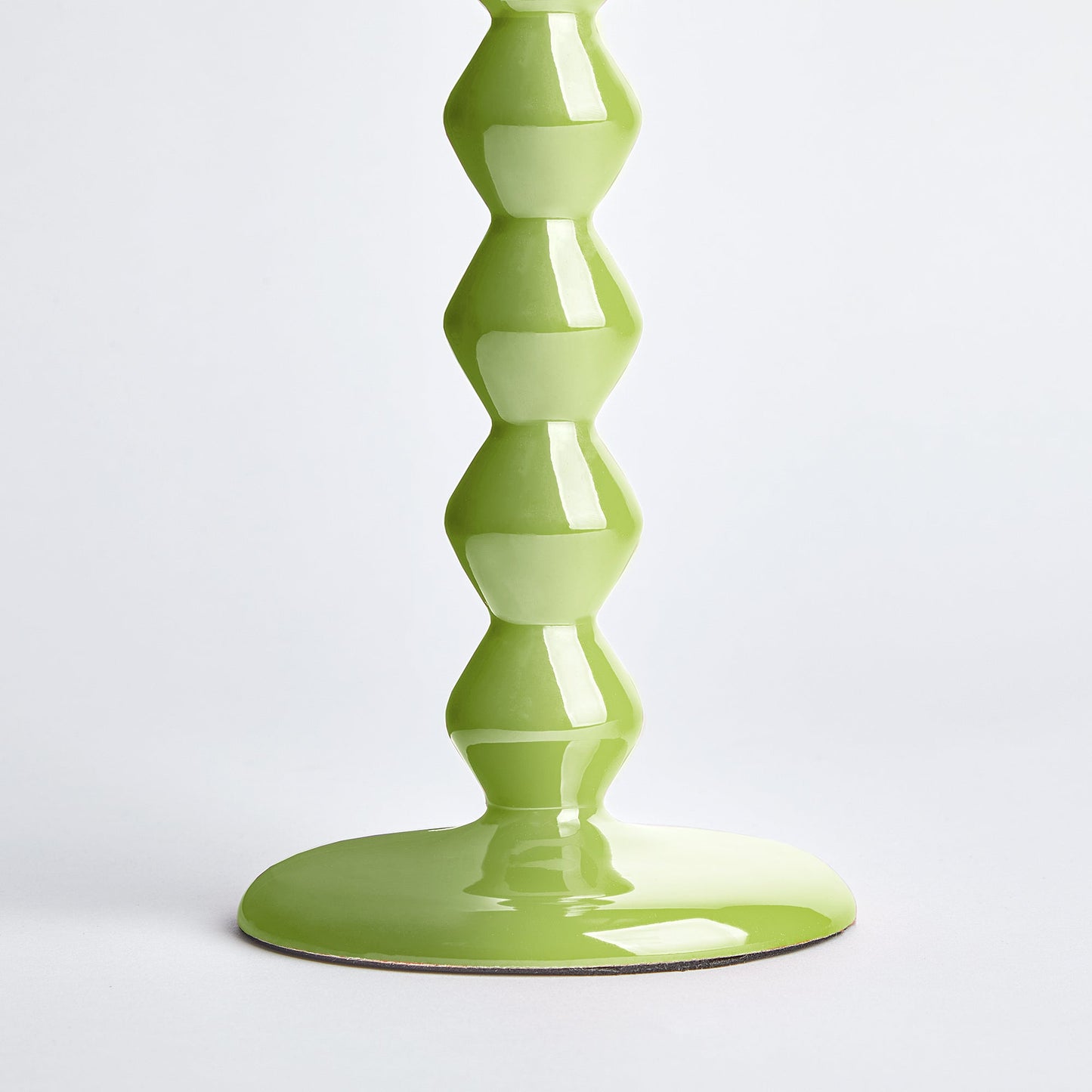 Smaller Mildred candlestick in lime