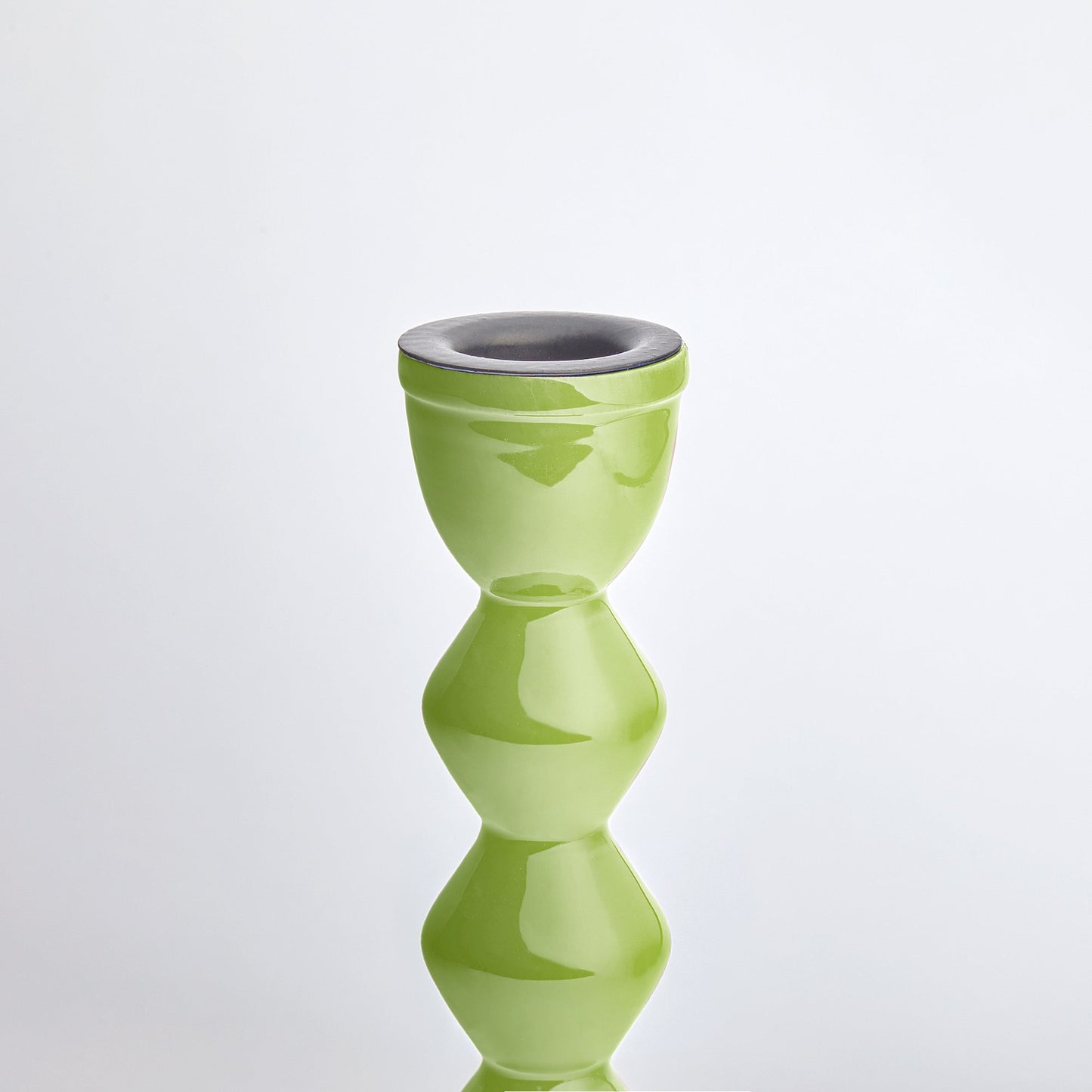 Smaller Mildred candlestick in lime