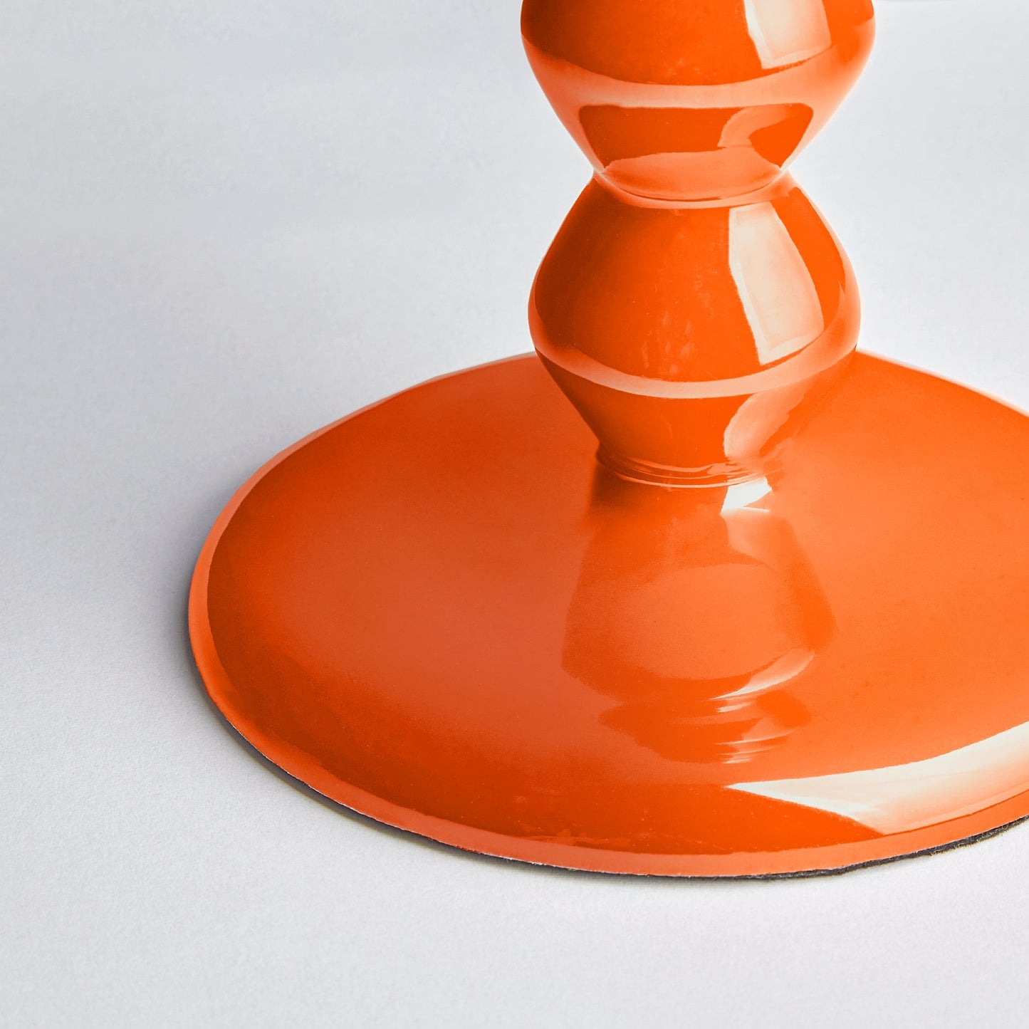 Smaller Mildred candlestick in tangerine