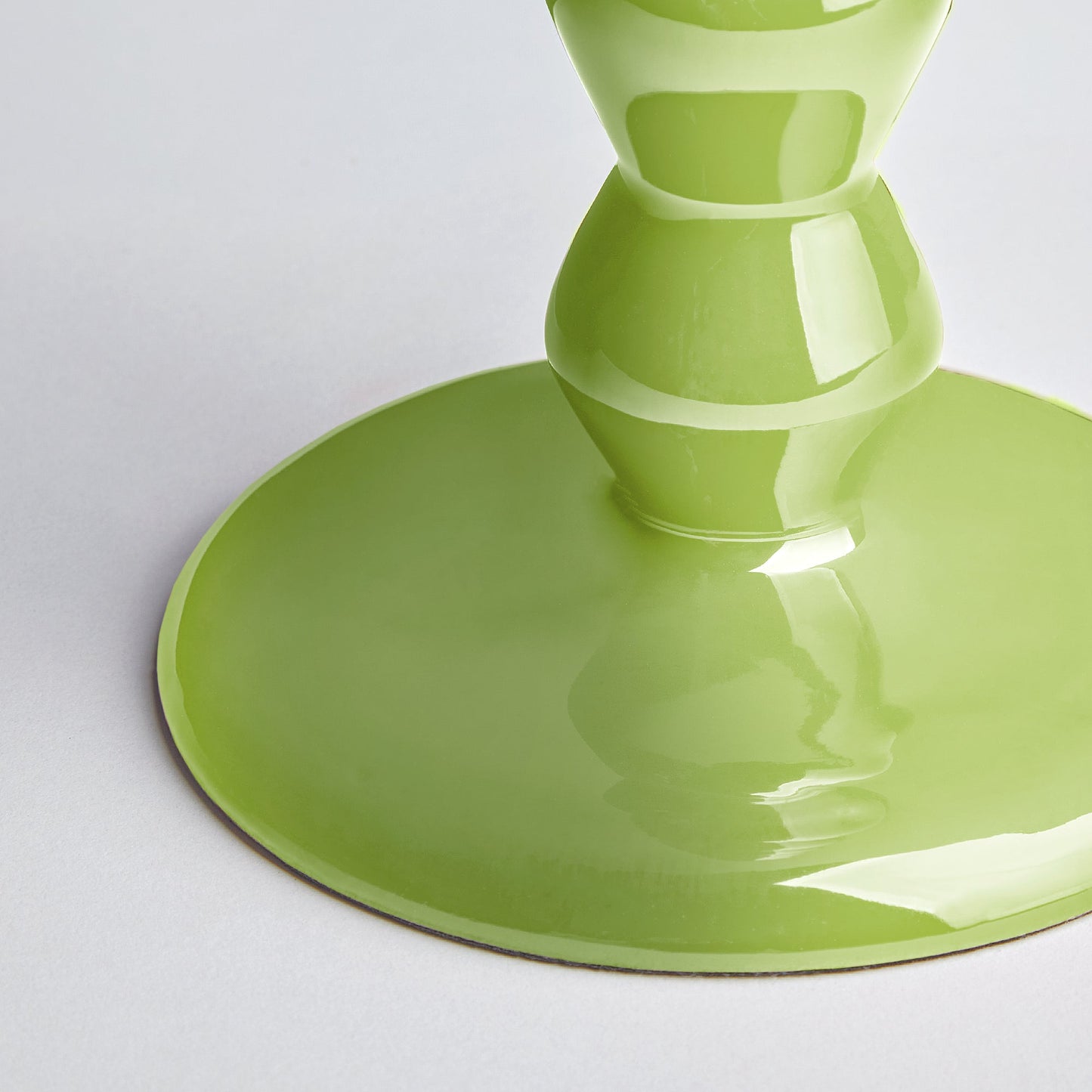 Larger Mildred candlestick in lime