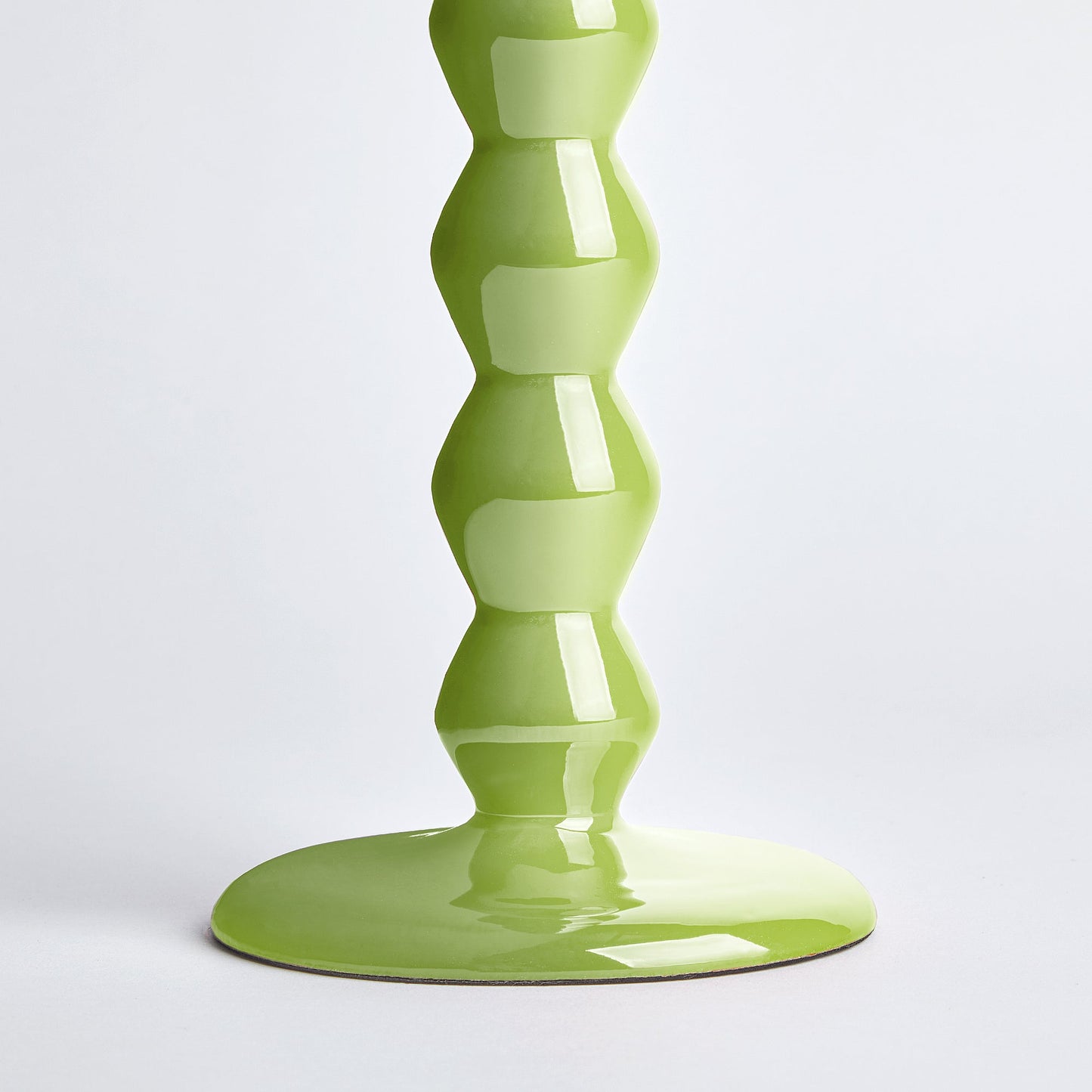 Larger Mildred candlestick in lime
