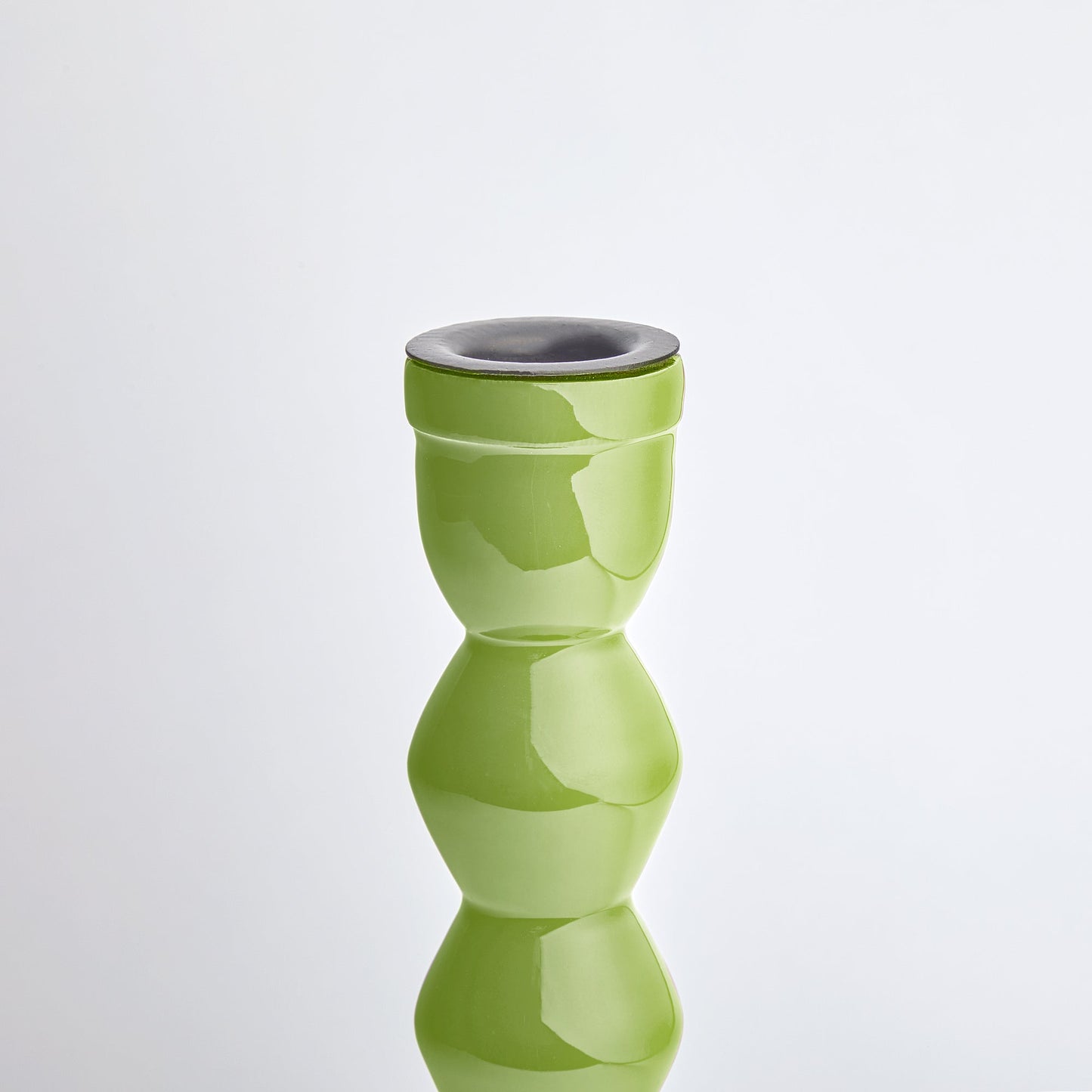 Larger Mildred candlestick in lime