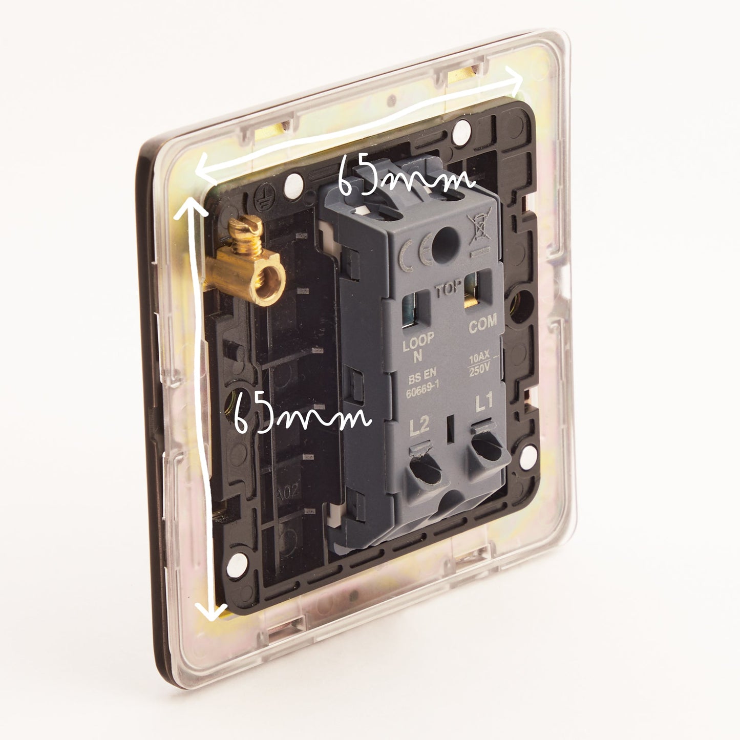 One gang 2 way Florence toggle switch in bronze