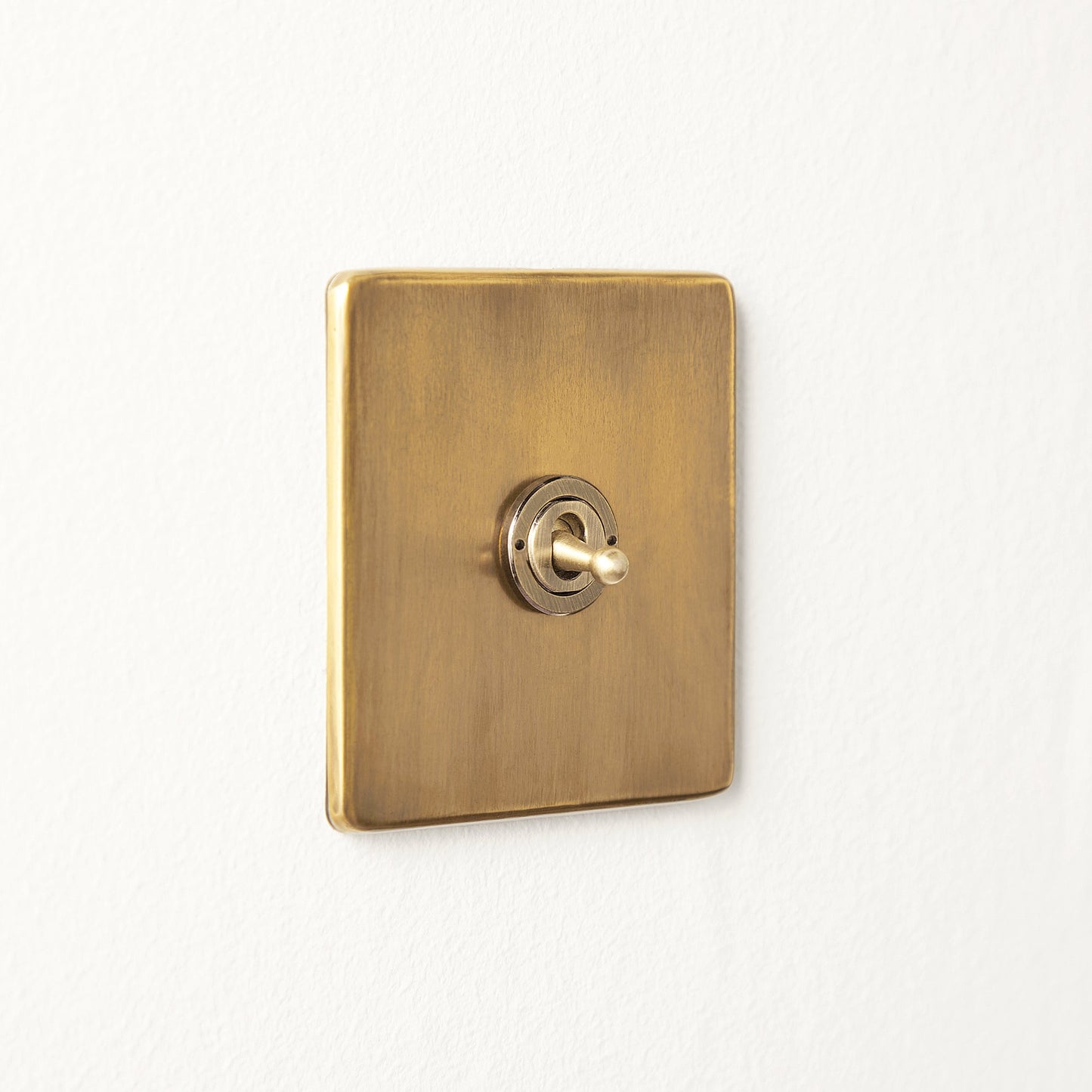 One gang 2 way Florence toggle switch in brass