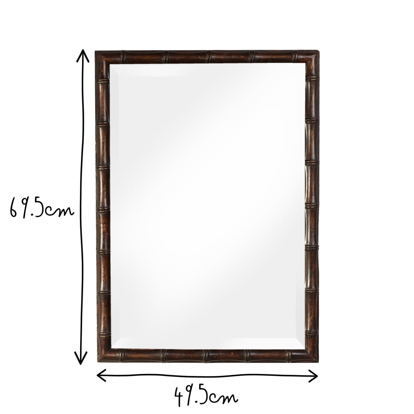 Baloo mirror in an ebony finish