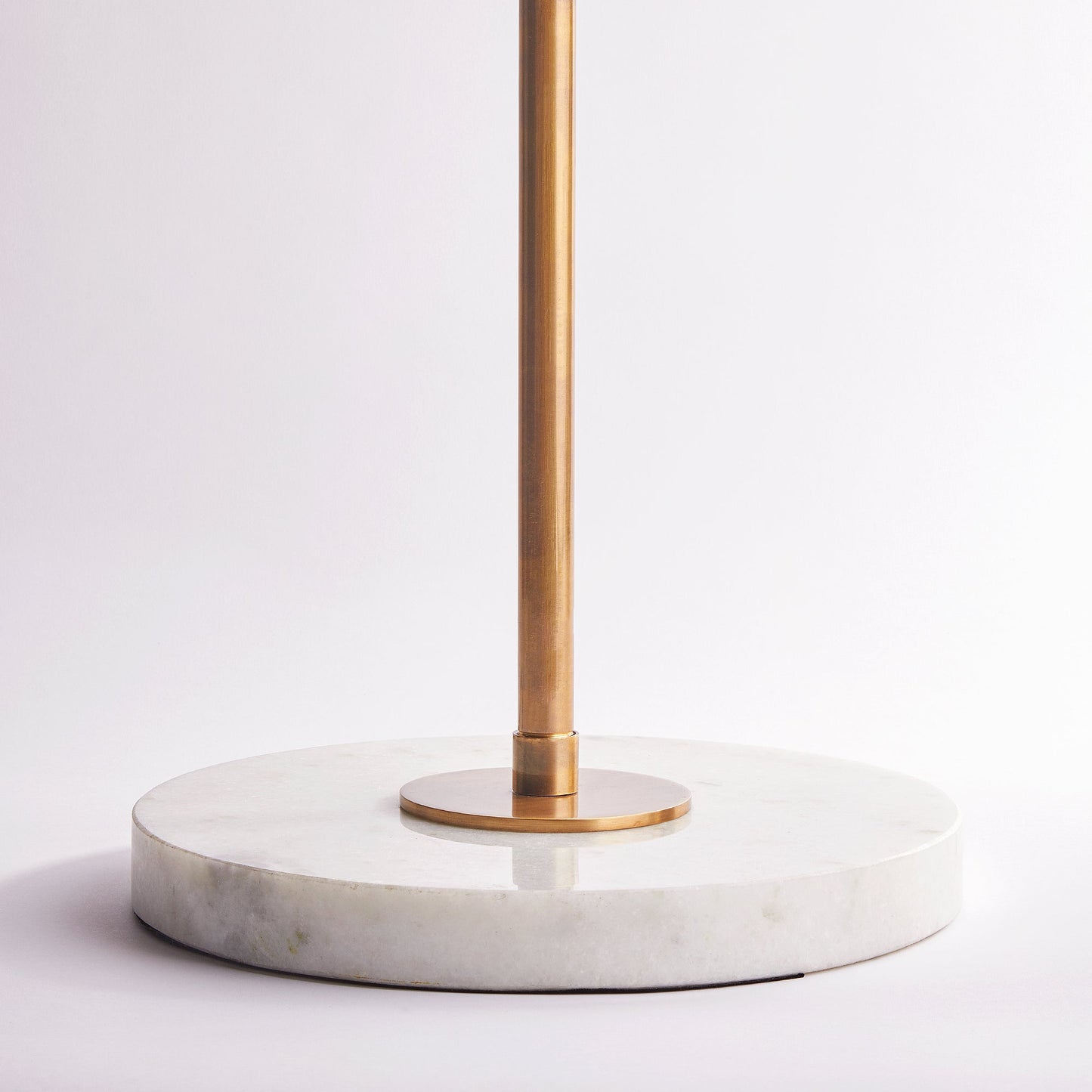 Darcy standing lamp with brass tray