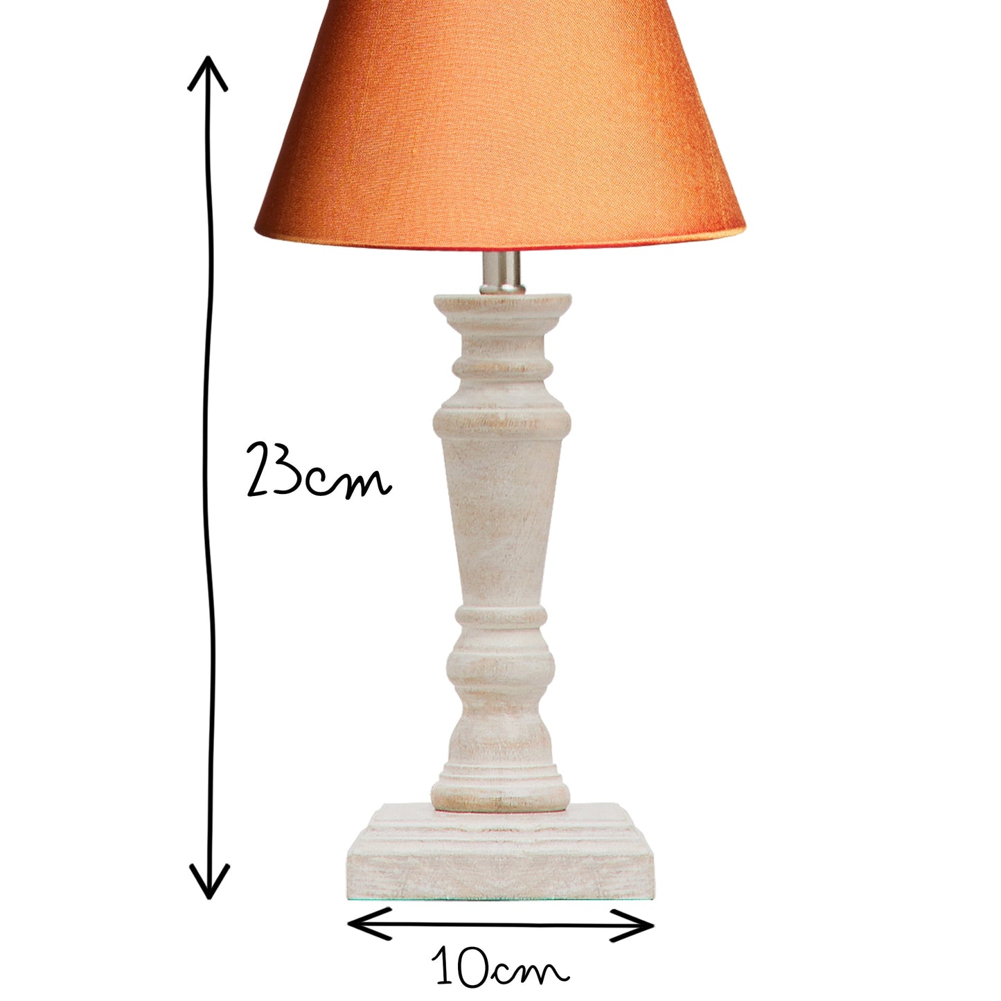 Fred table lamp in natural whitewash