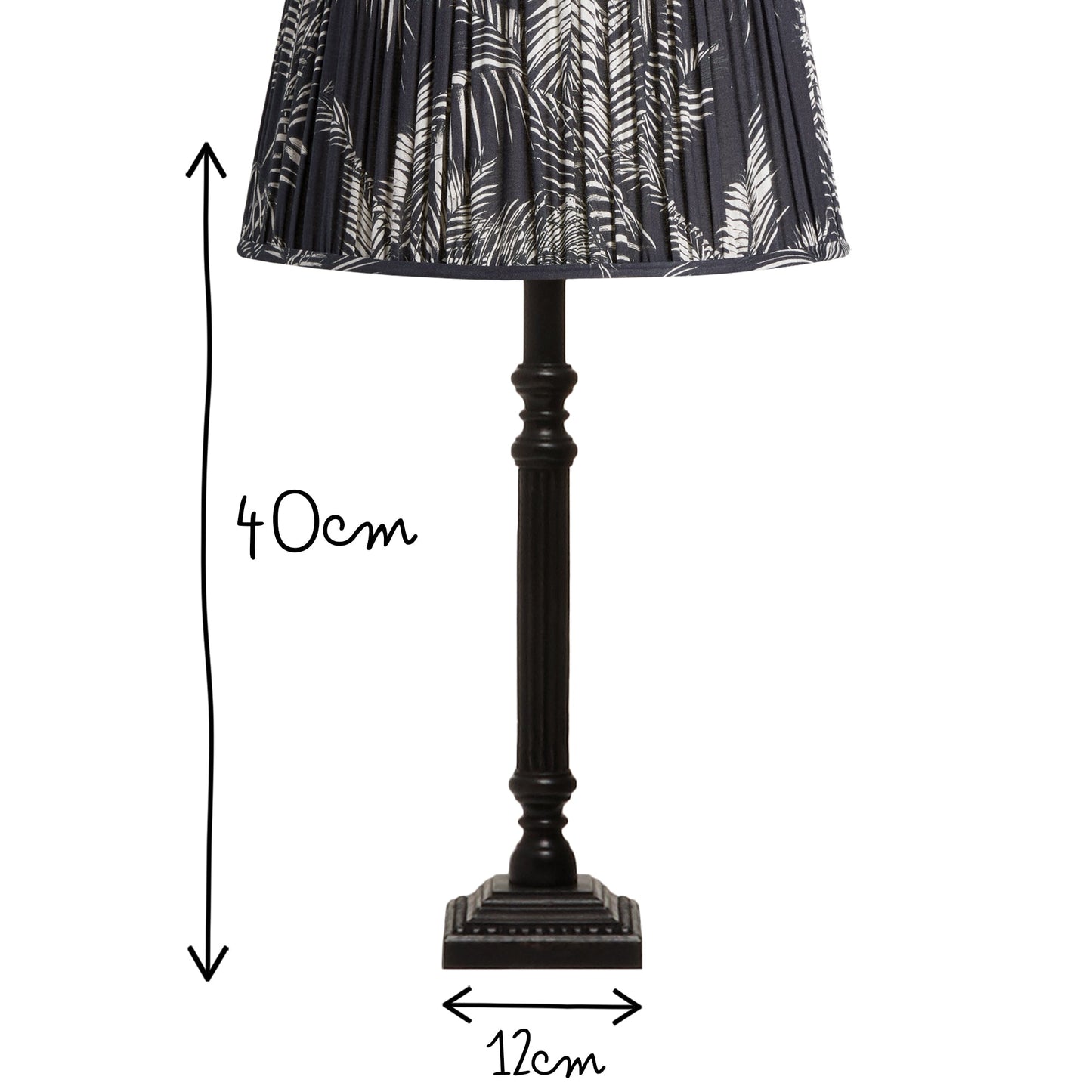 Hera table lamp in silvery black