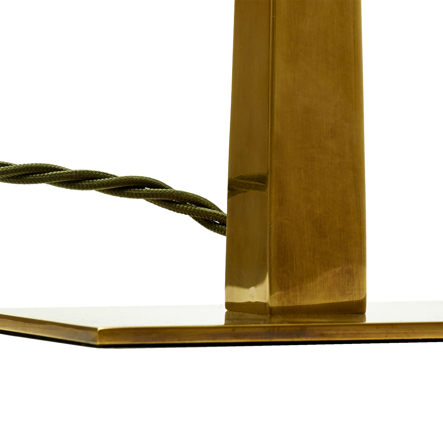 Larger Trafalgar table lamp in antique brass