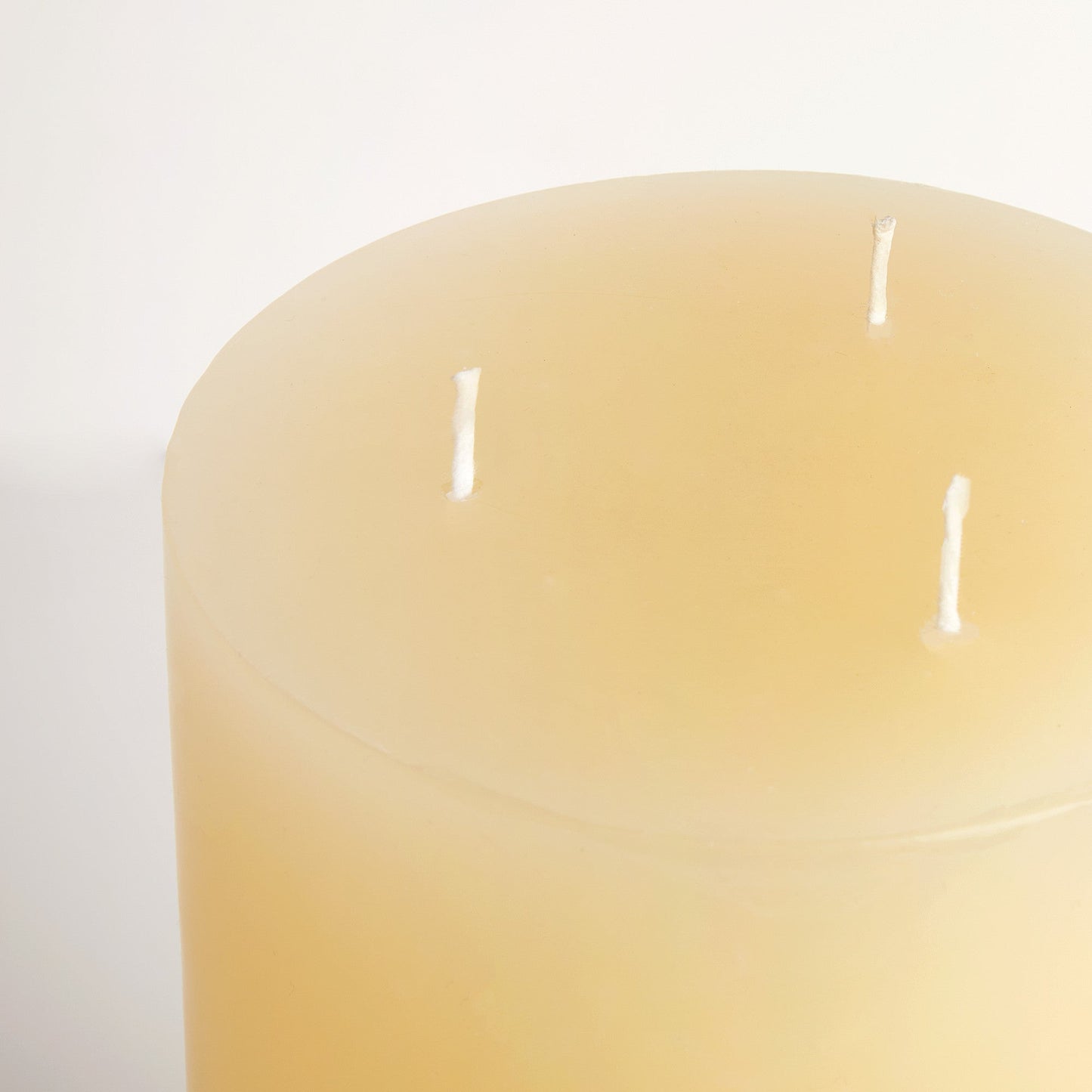 Larger Stormy Pillar Candle in Ivory