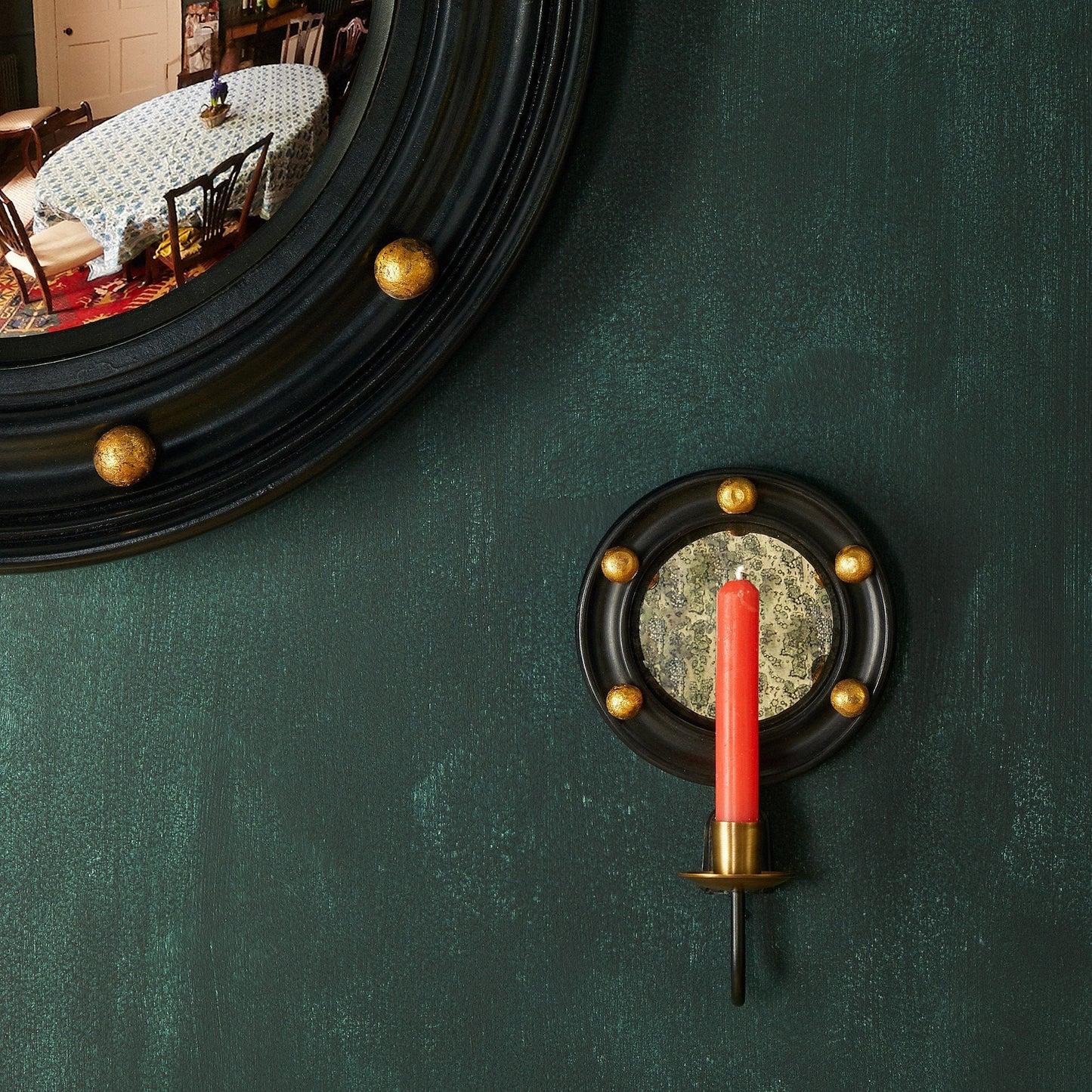 Dracool wall mounted candle holder in Ebony wood