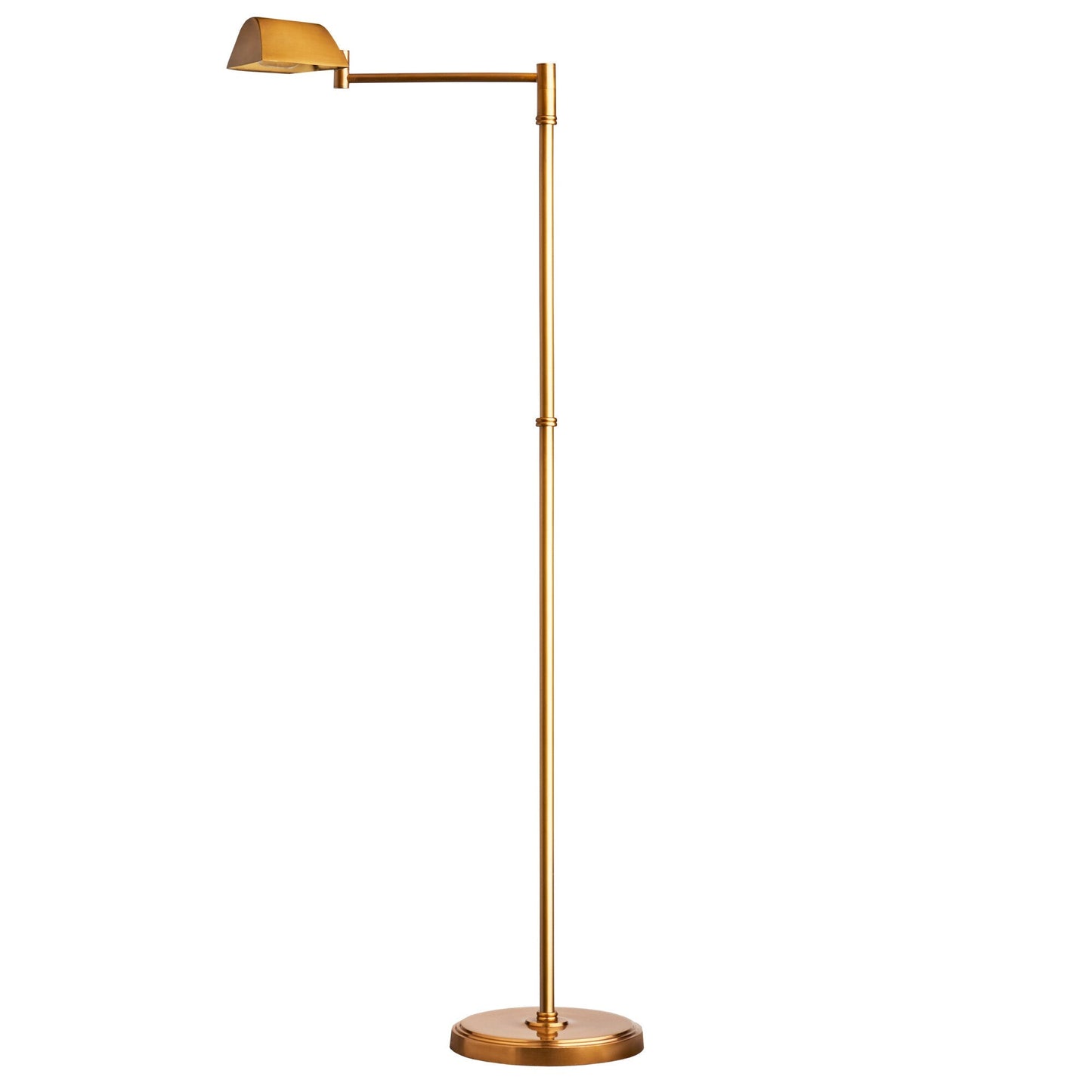 Aesop standing lamp in antiqued brass