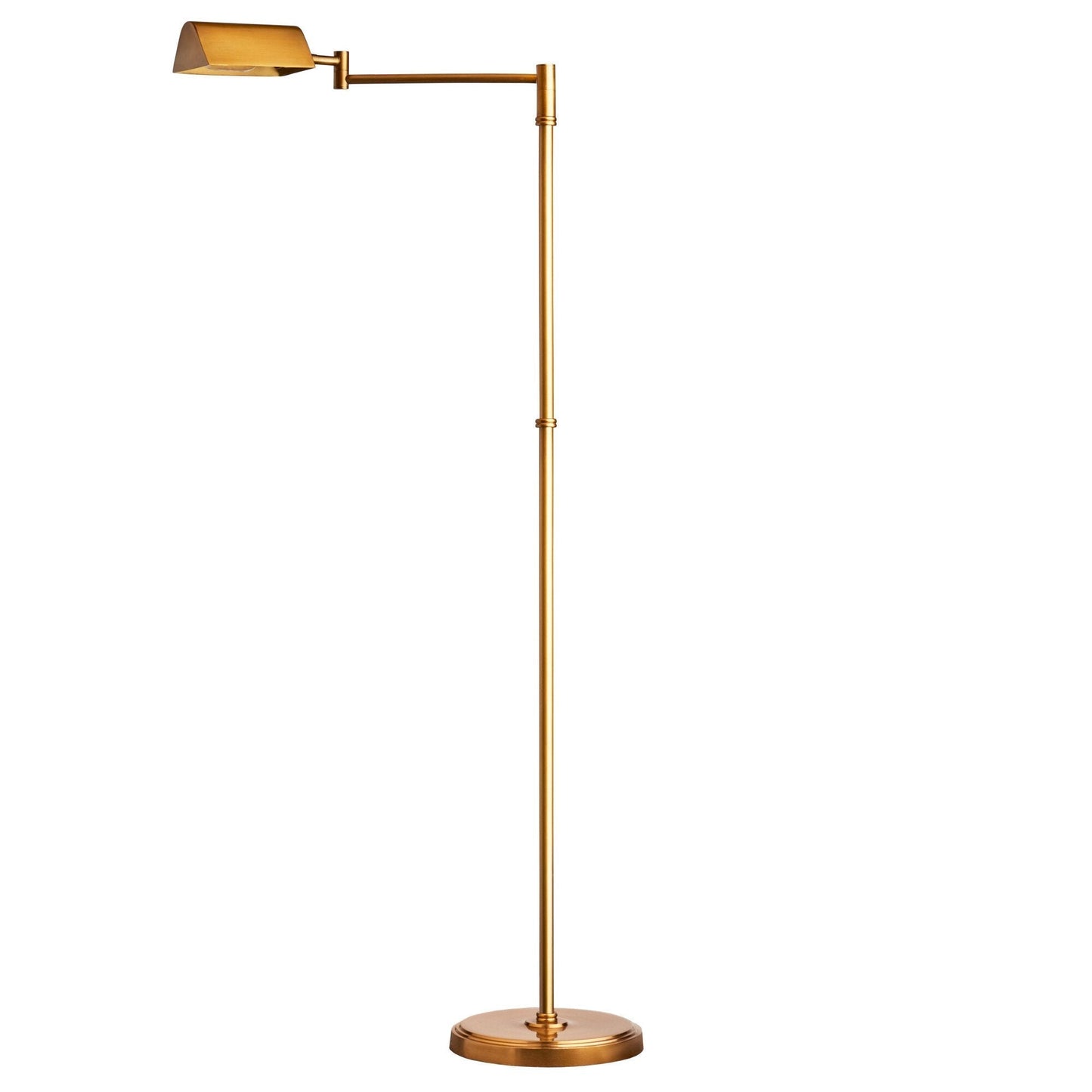 Aesop standing lamp in antiqued brass
