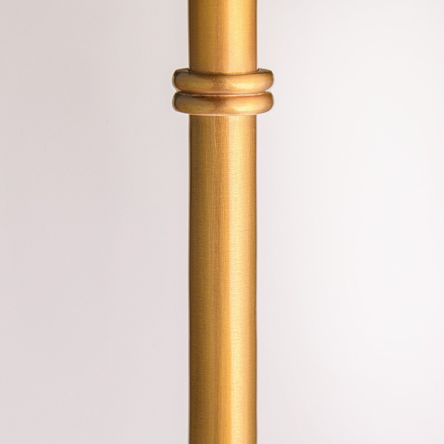 Aesop standing lamp in antiqued brass