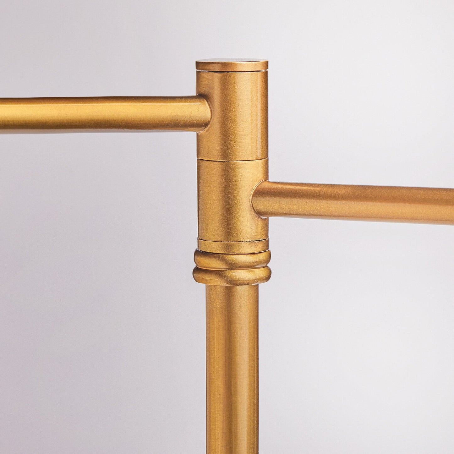Double Swing standing lamp in antique brass