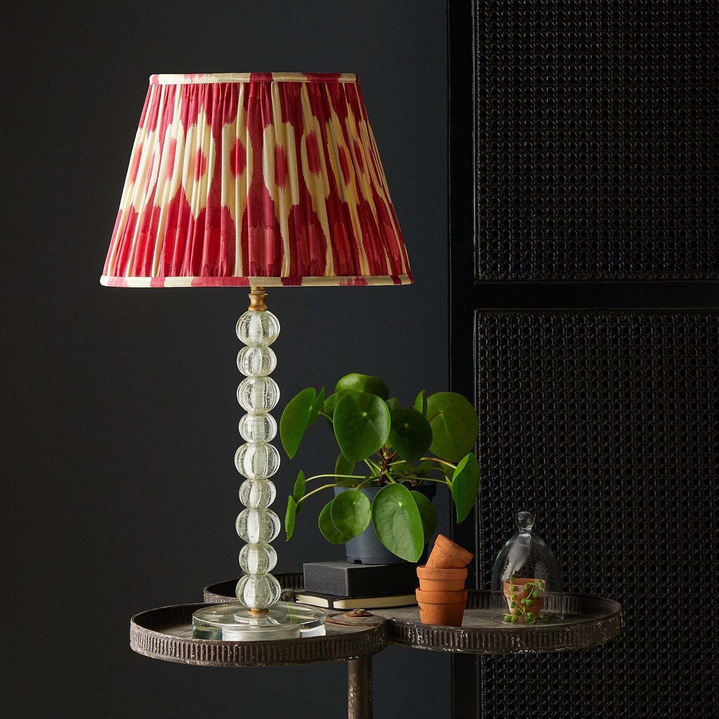 Bonbon table lamp in clear glass