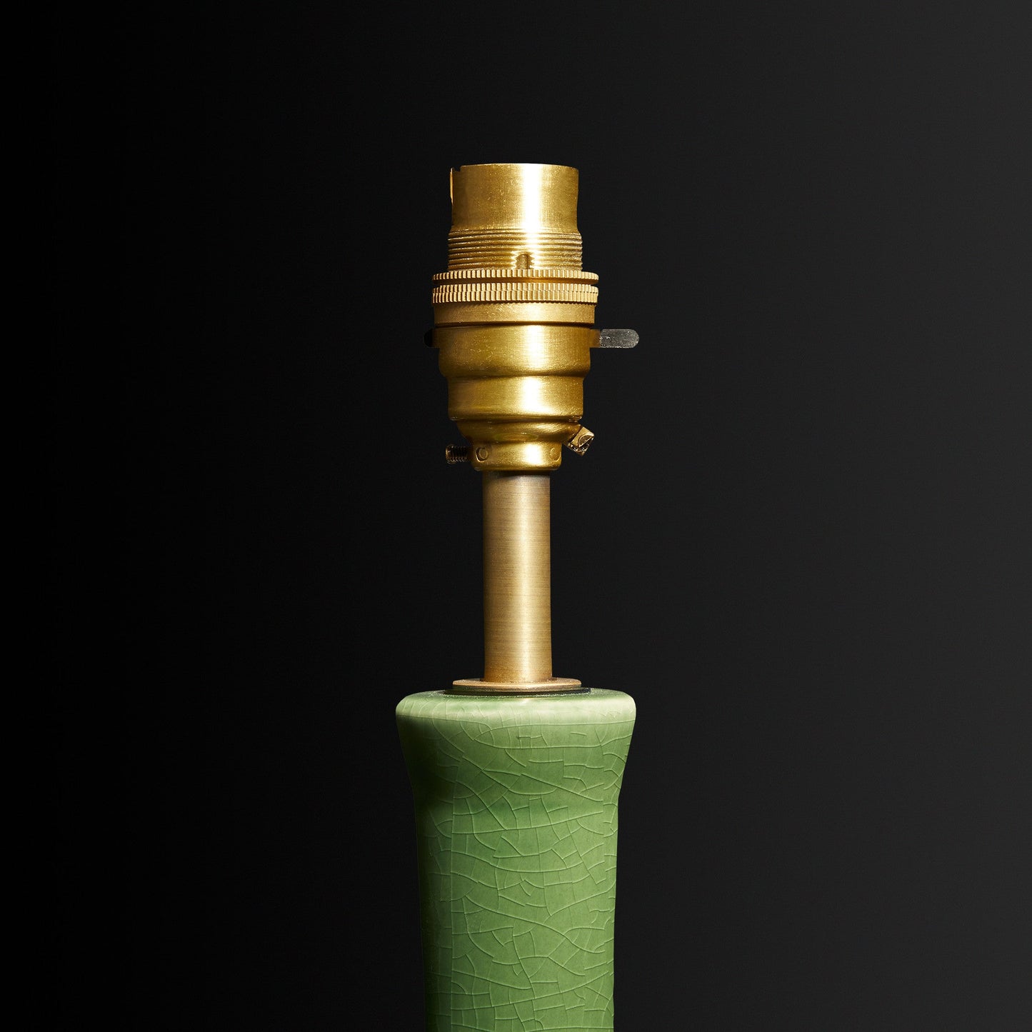 Ellie table lamp in emerald glaze