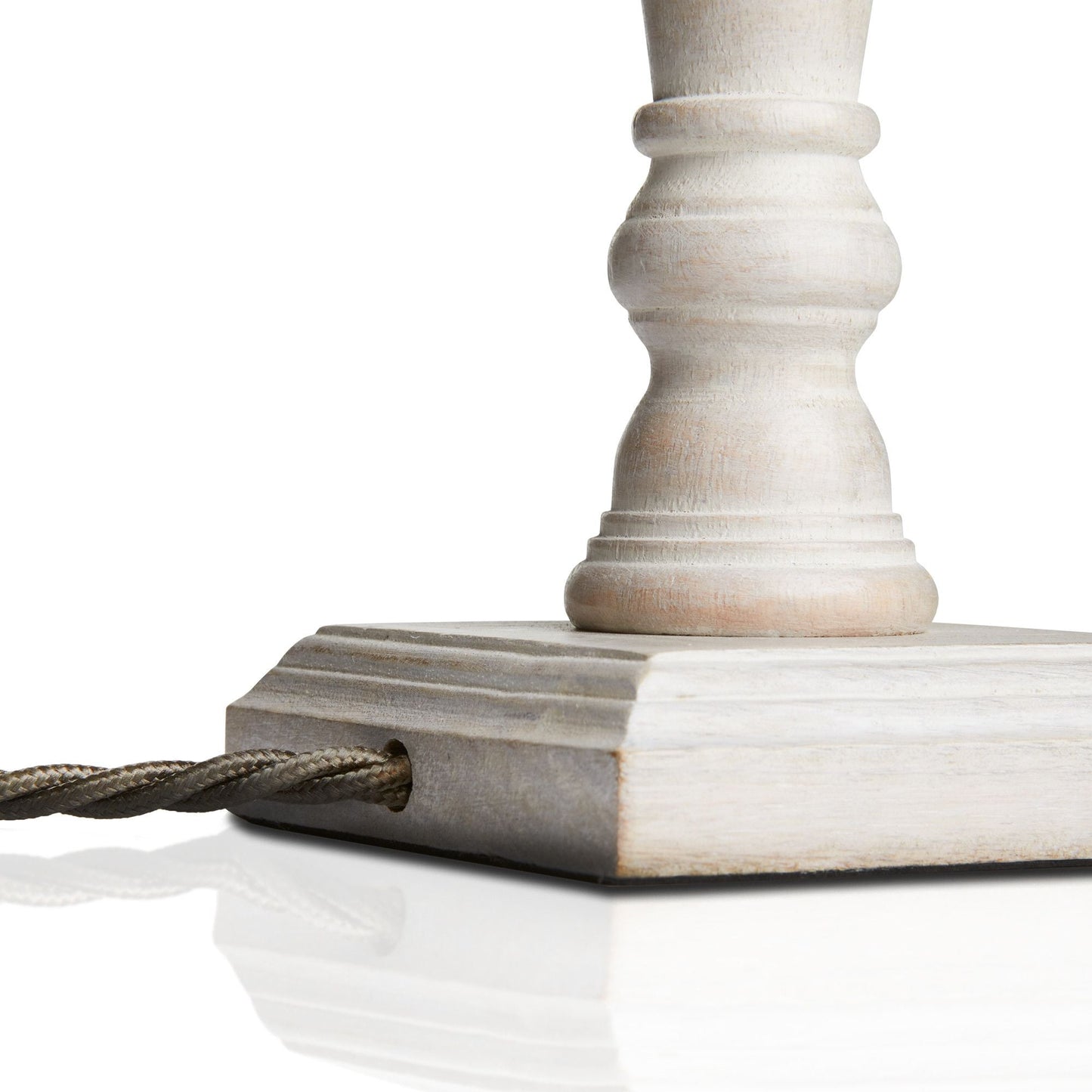 Fred table lamp in natural whitewash