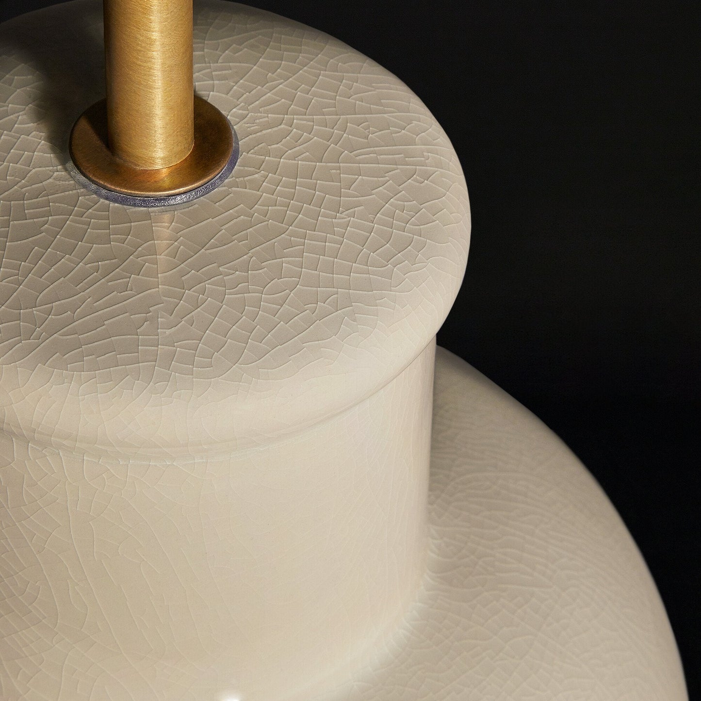 Larger Lolita table lamp in a stone glaze