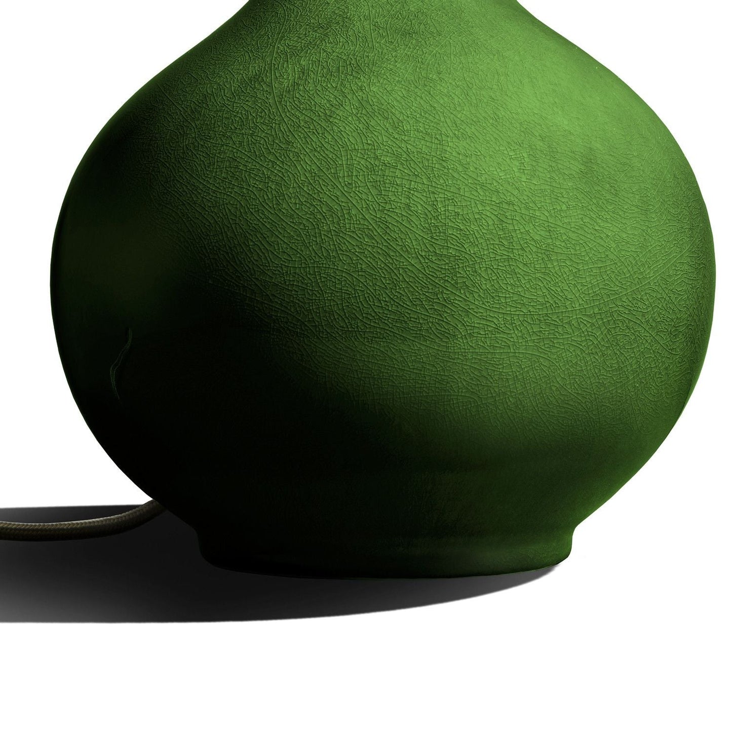 Nellie table lamp in a green glaze