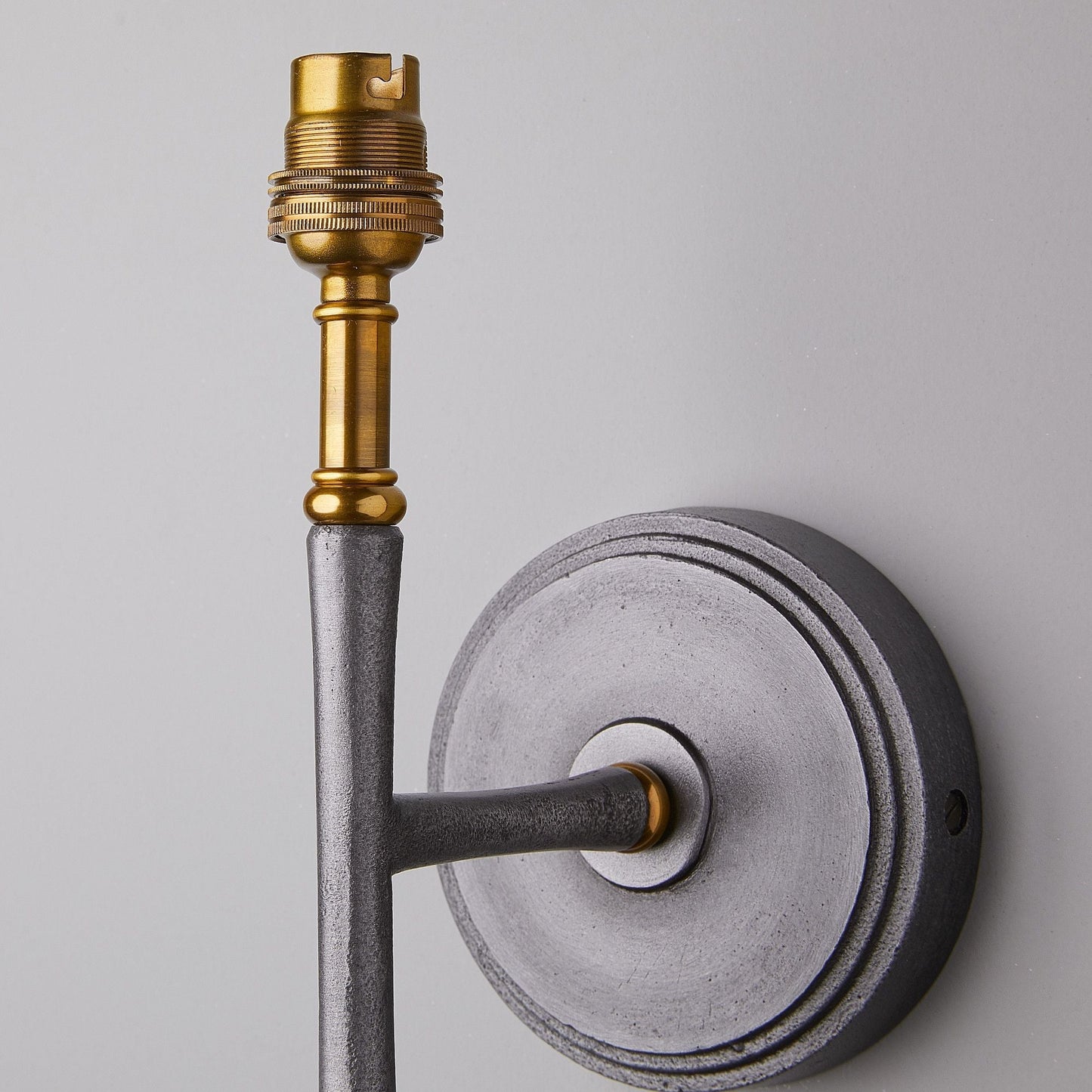 Twiglet Wall fitting in aluminium and brass