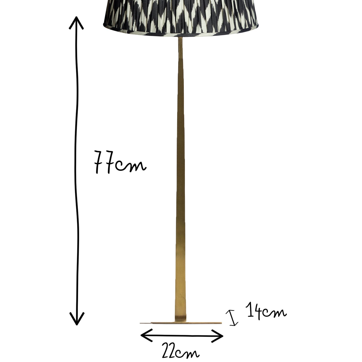 Larger Trafalgar table lamp in antique brass