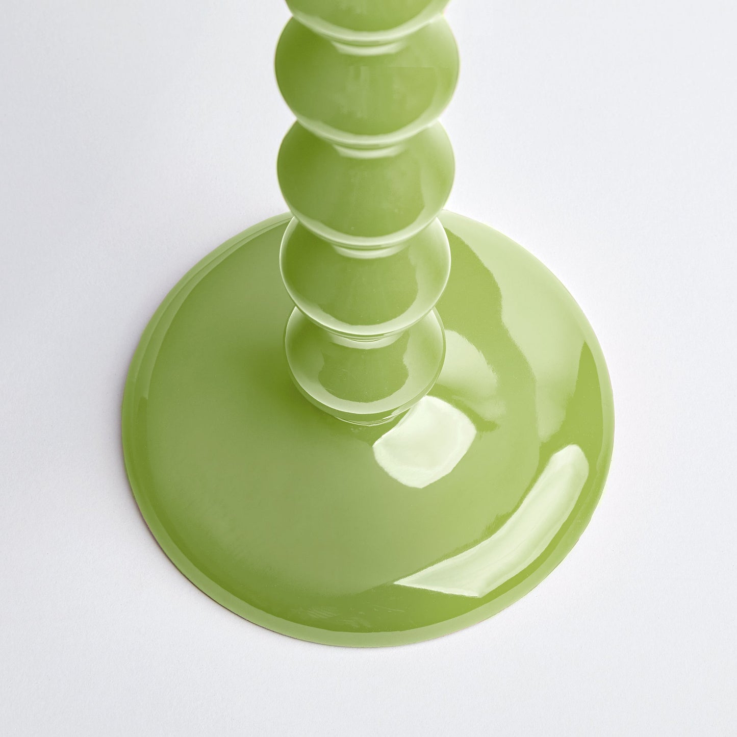 Smaller Mildred candlestick in lime