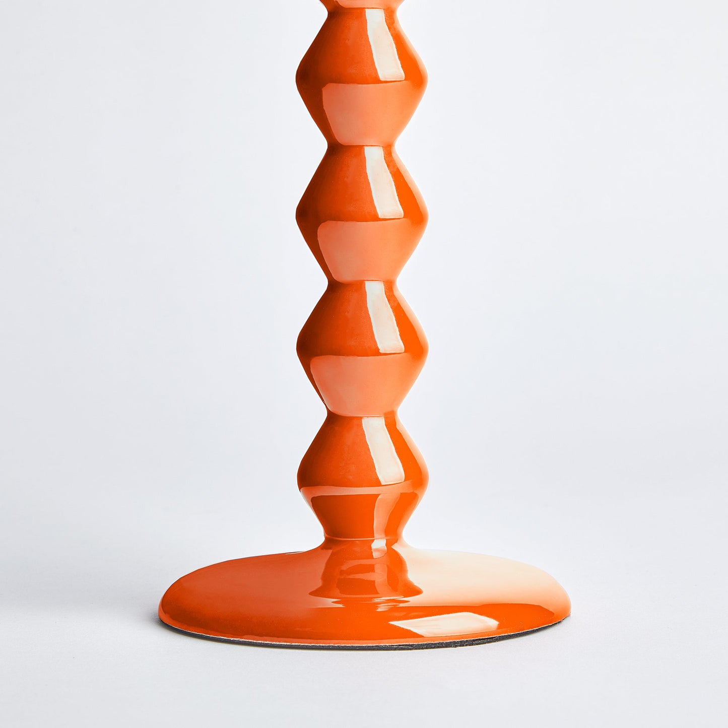 Smaller Mildred candlestick in tangerine