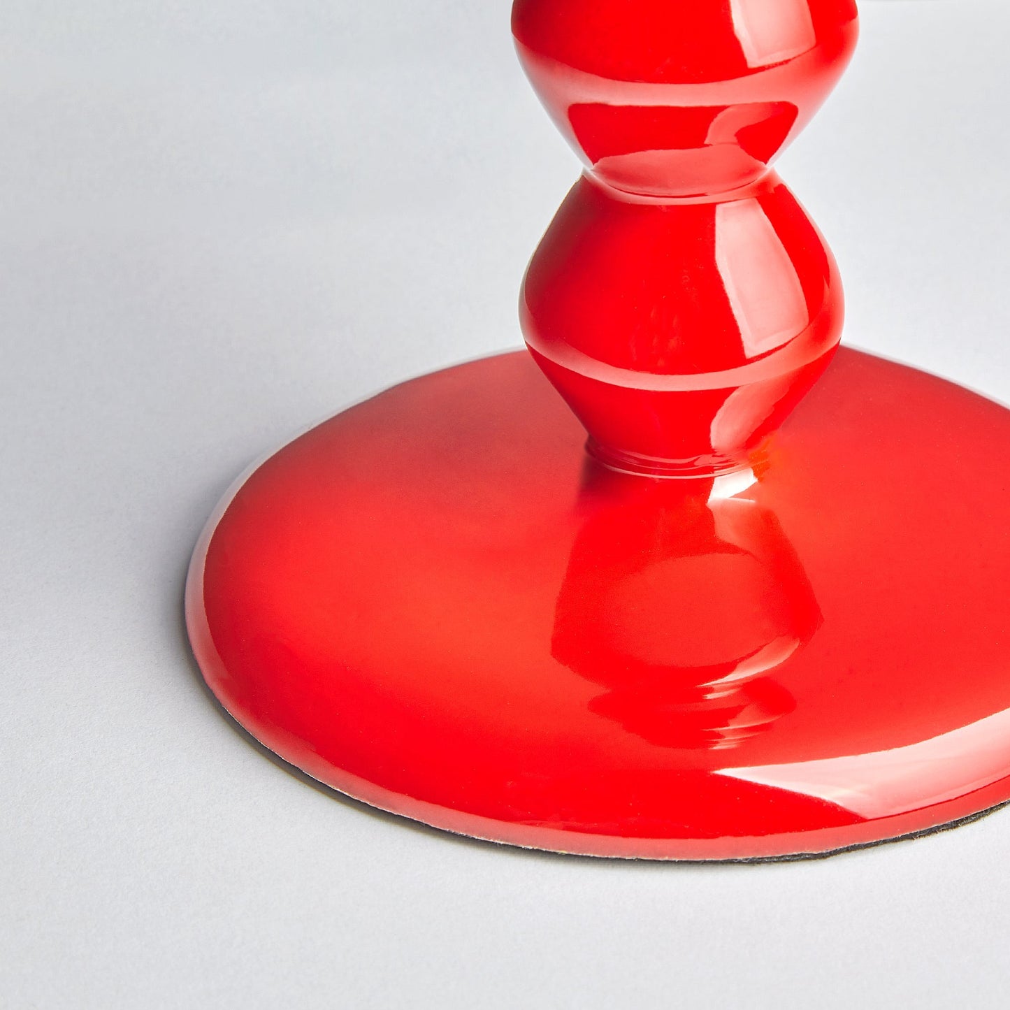 Smaller Mildred candlestick in hot chilli