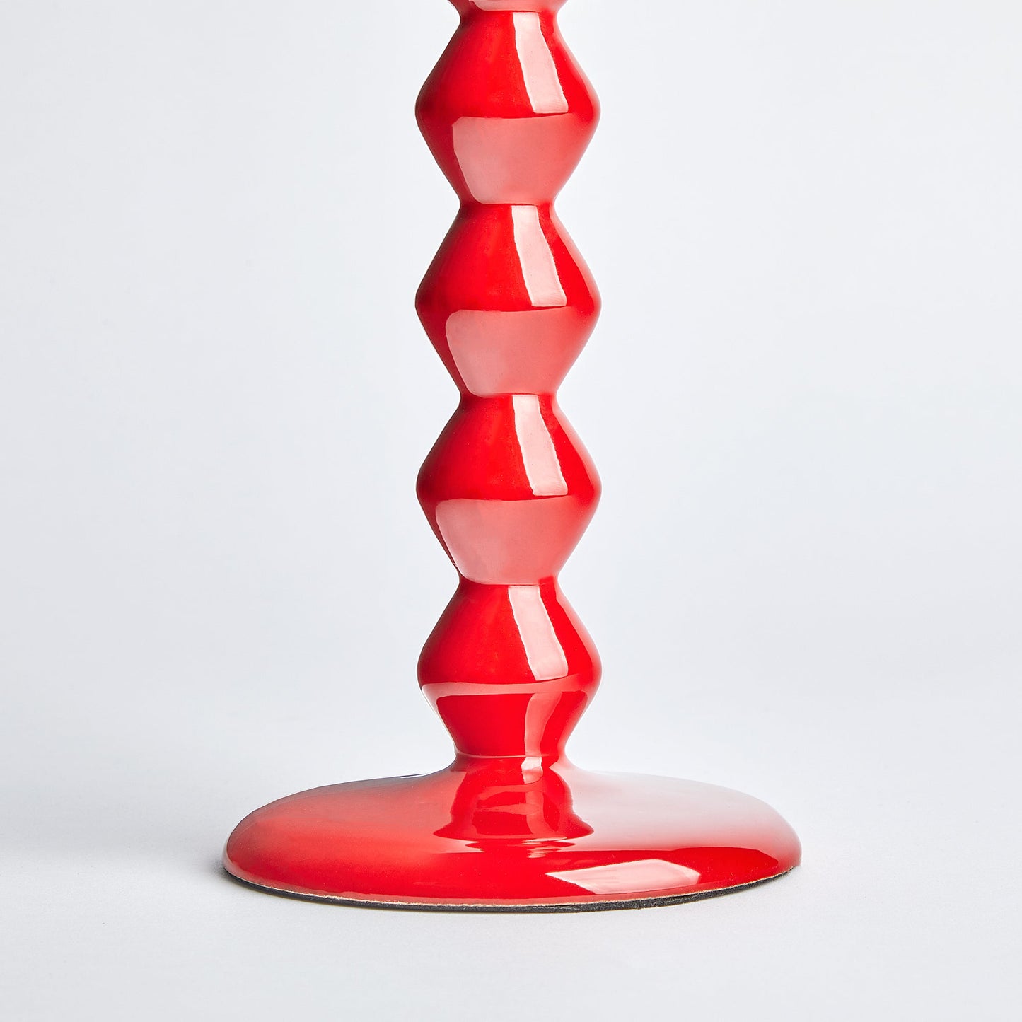 Smaller Mildred candlestick in hot chilli