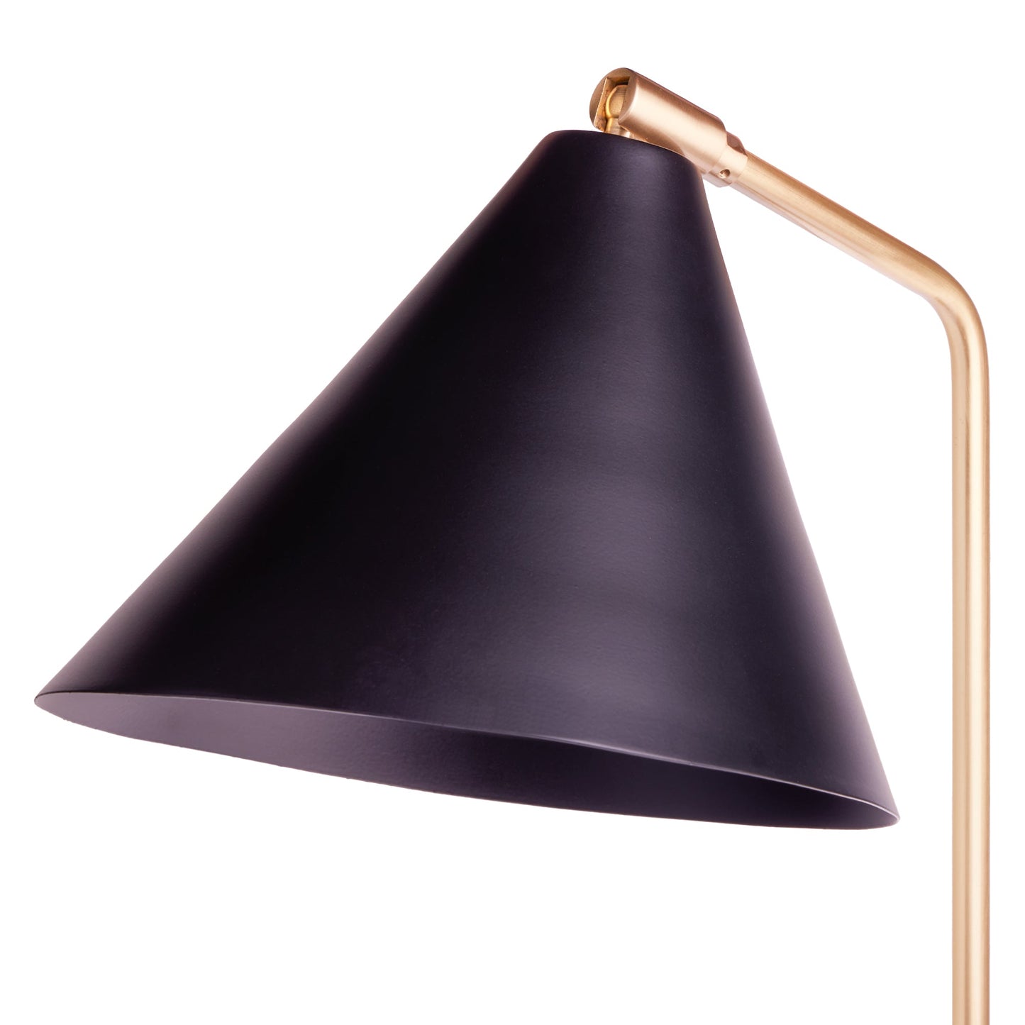 Drax Desk light in brass and a black hood