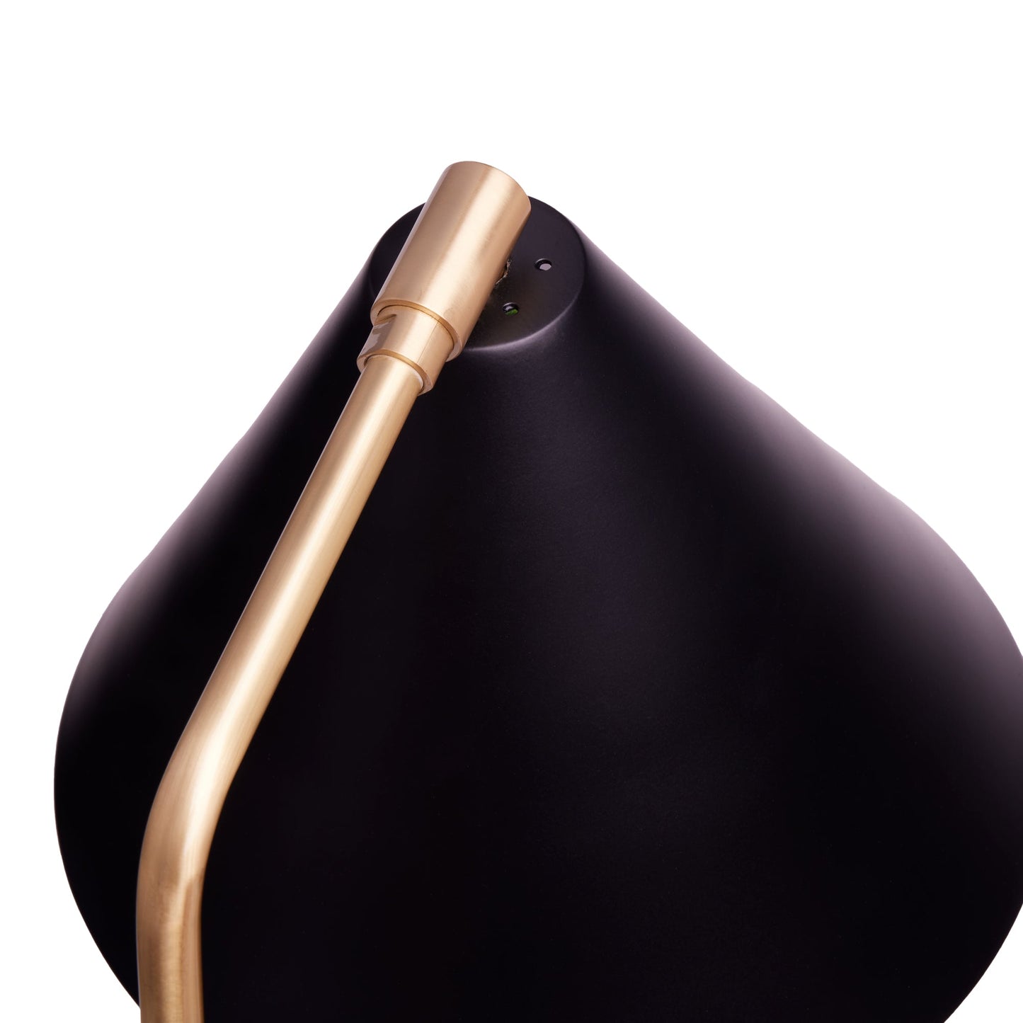 Drax Desk light in brass and a black hood