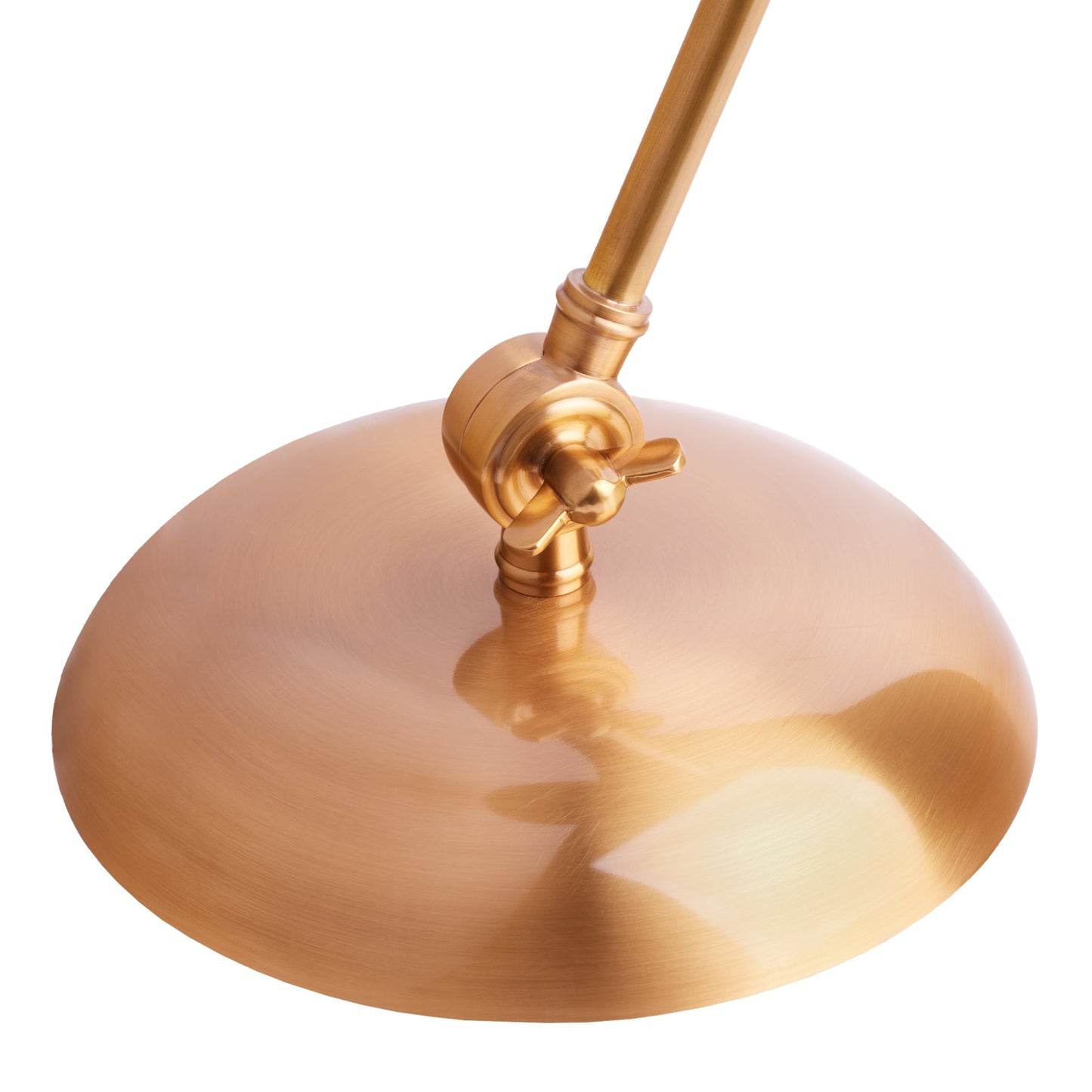 Obama Desk Light in Antiqued Brass