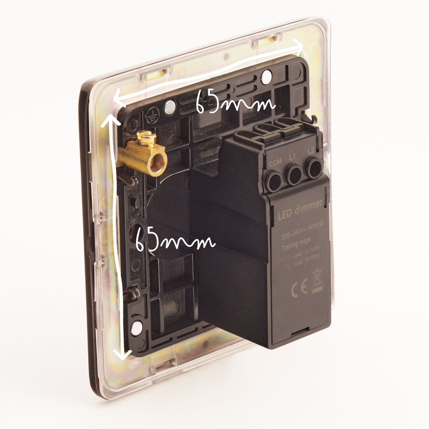 One gang 2 way Florence dimmer switch in bronze