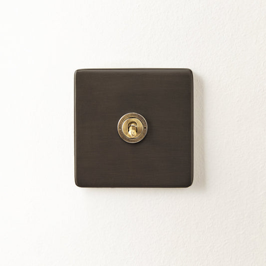 One gang 2 way Florence toggle switch in bronze