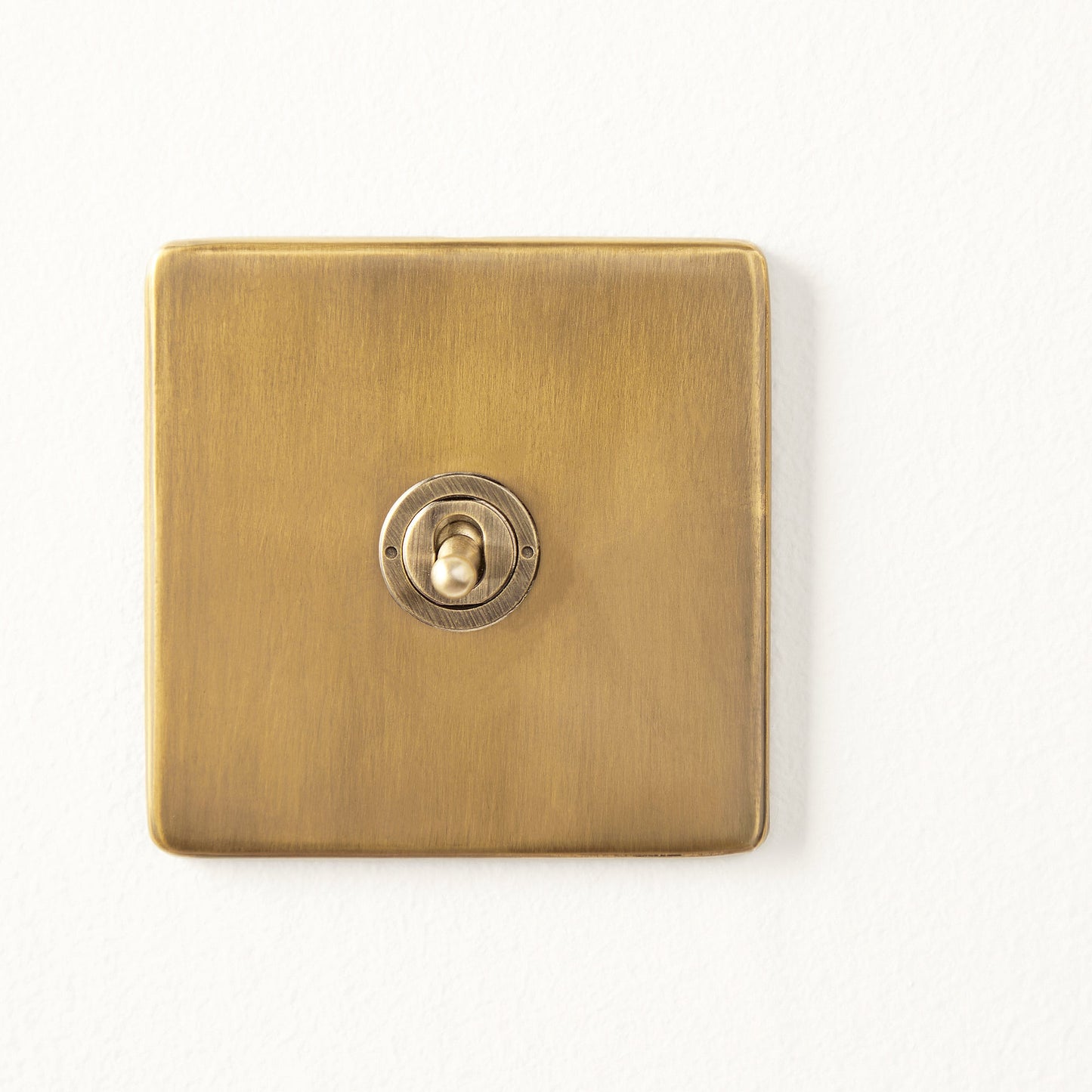 One gang 2 way Florence toggle switch in brass