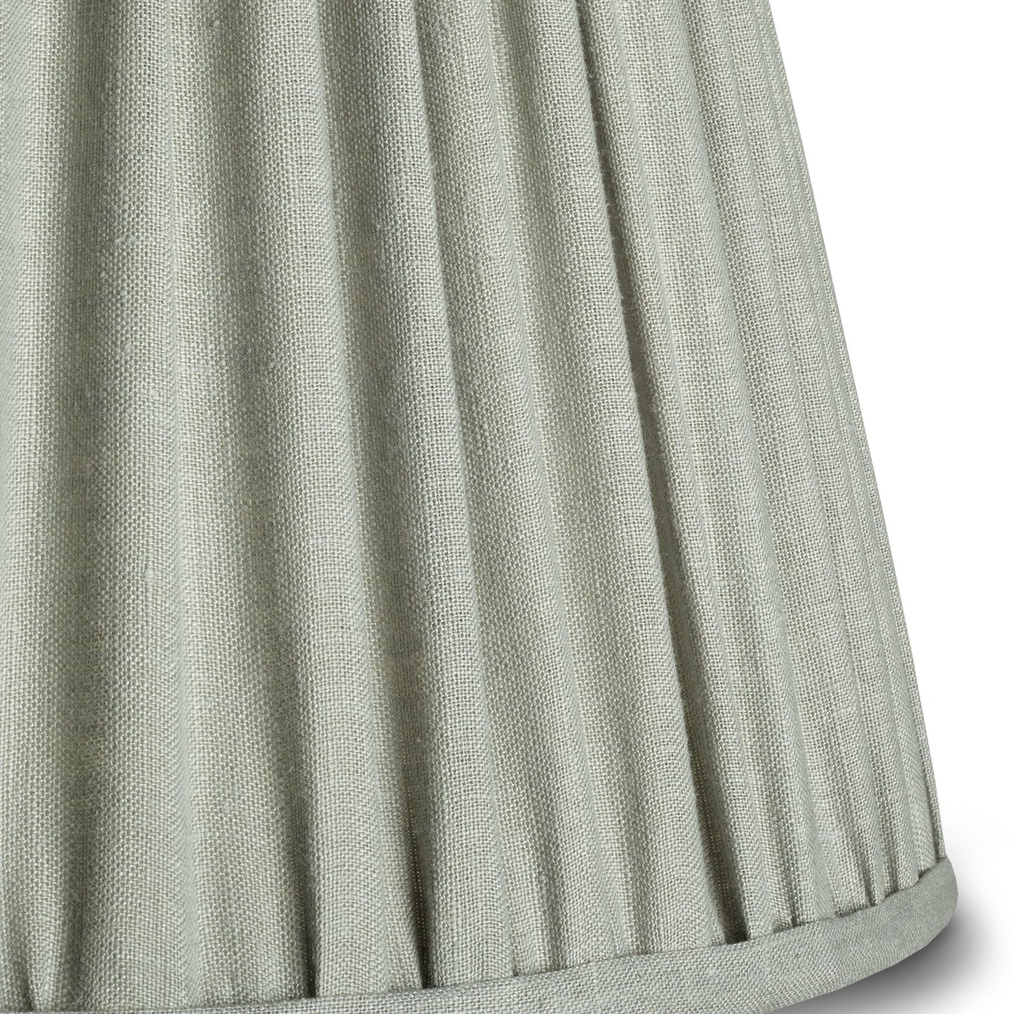 16cm empire gathered lampshade in smog stonewashed linen