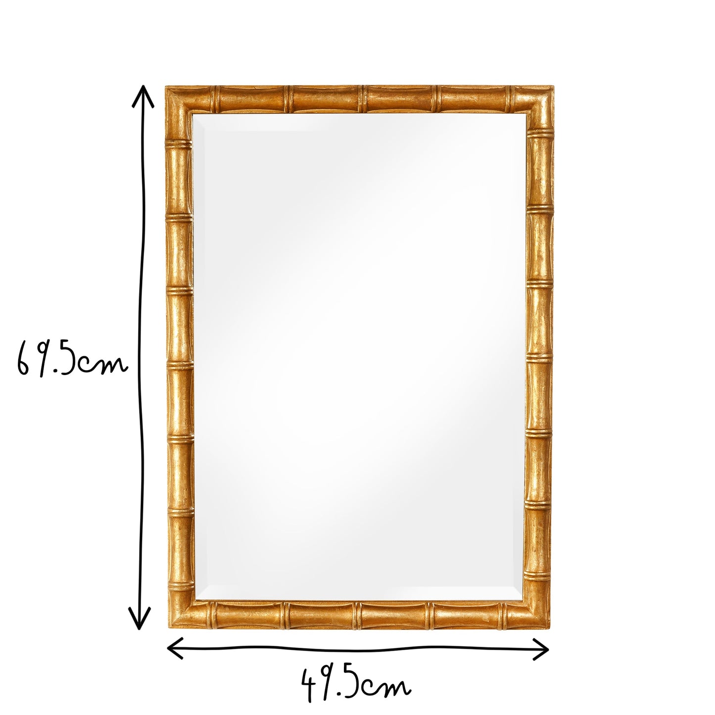 Baloo mirror in a gold finish