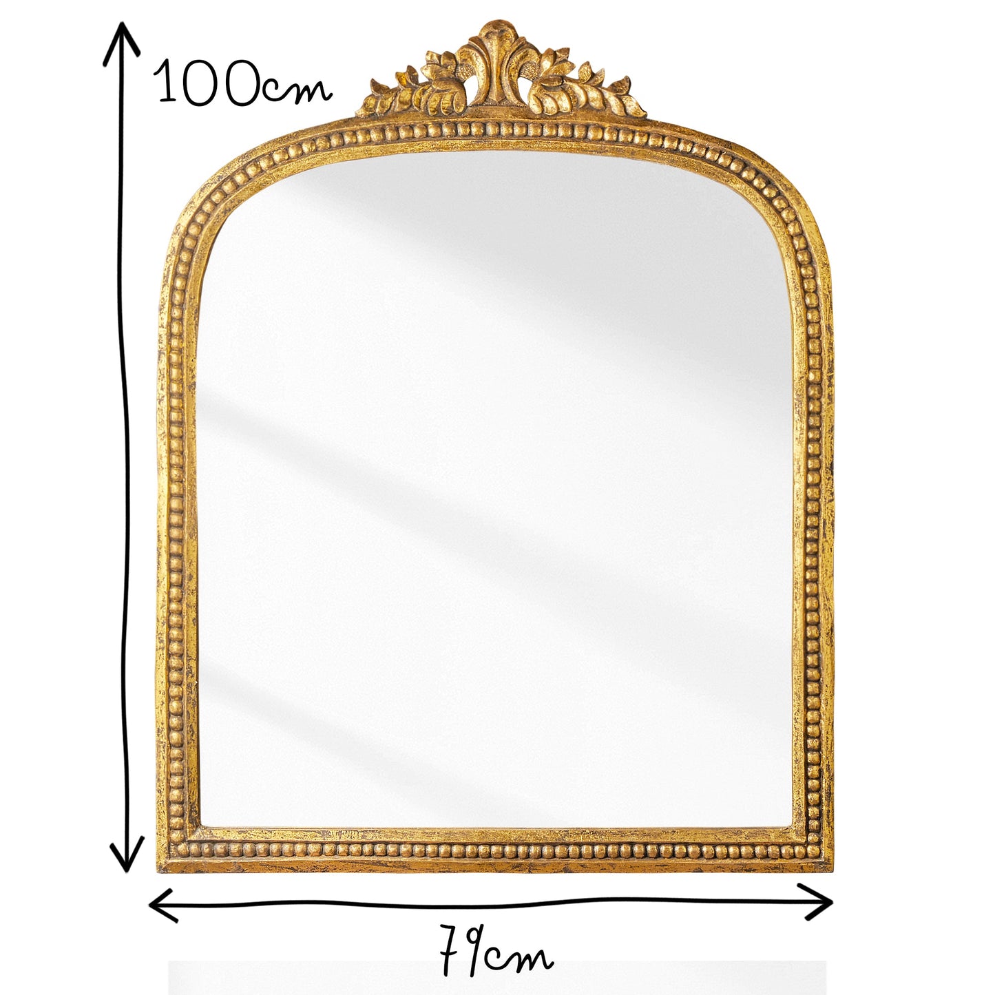 Franco mirror in gold