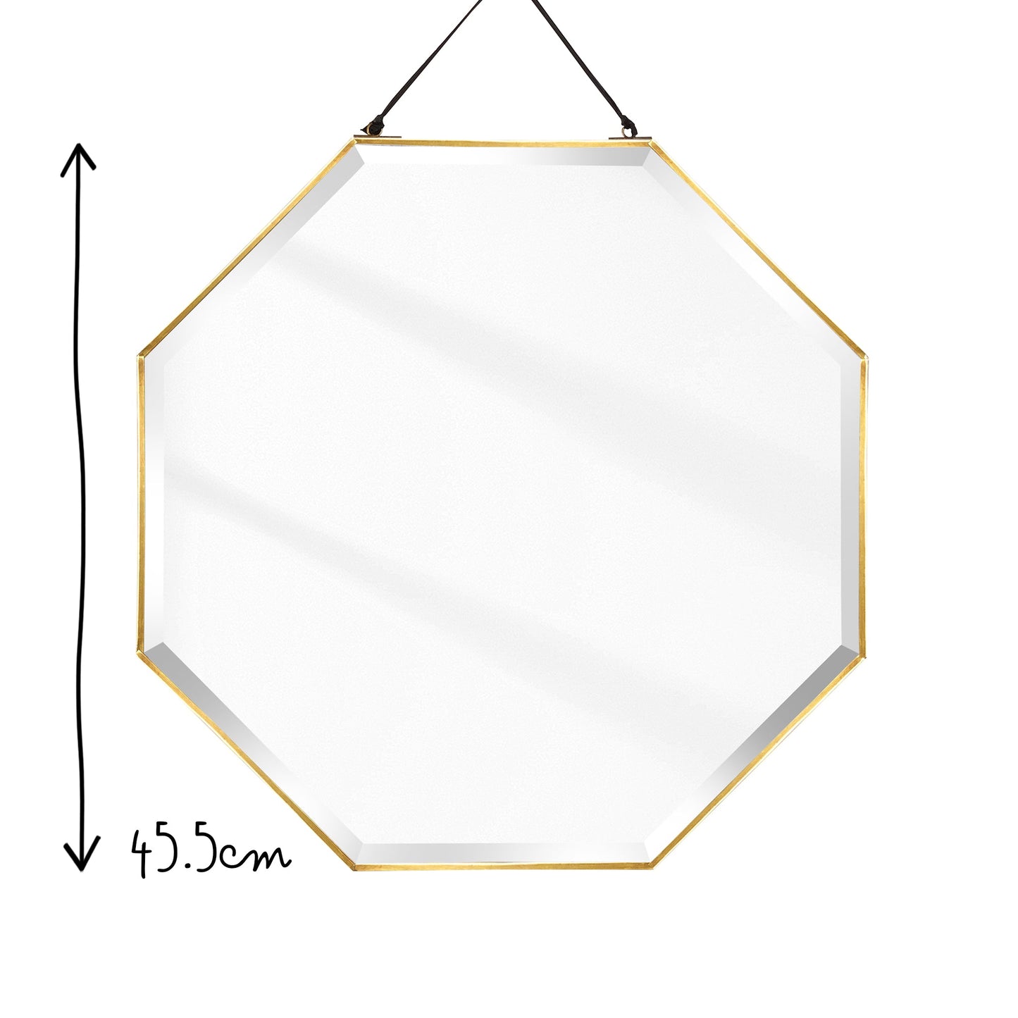 Octagonal bevelled Luxor mirror