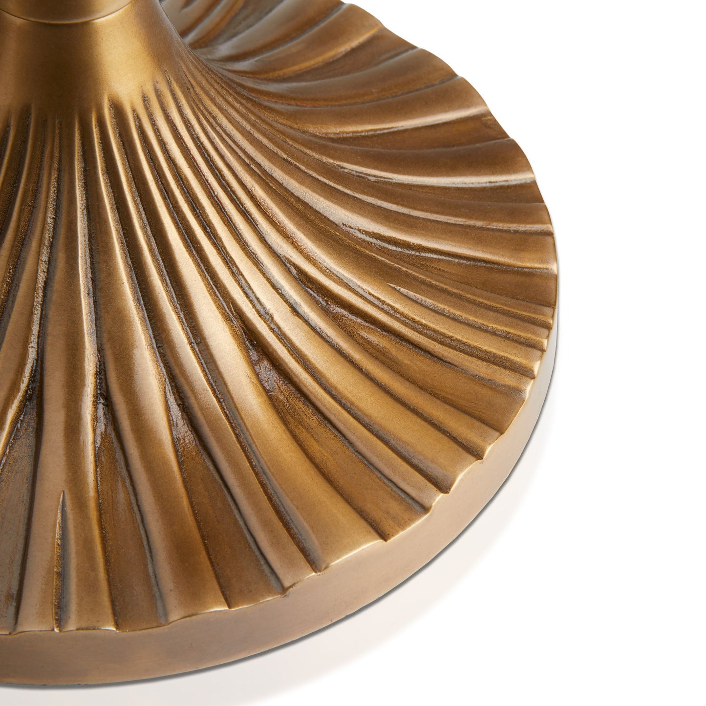 Bamboozle floor lamp in antique brass