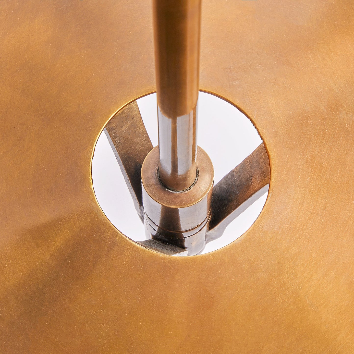 Darcy standing lamp with brass tray