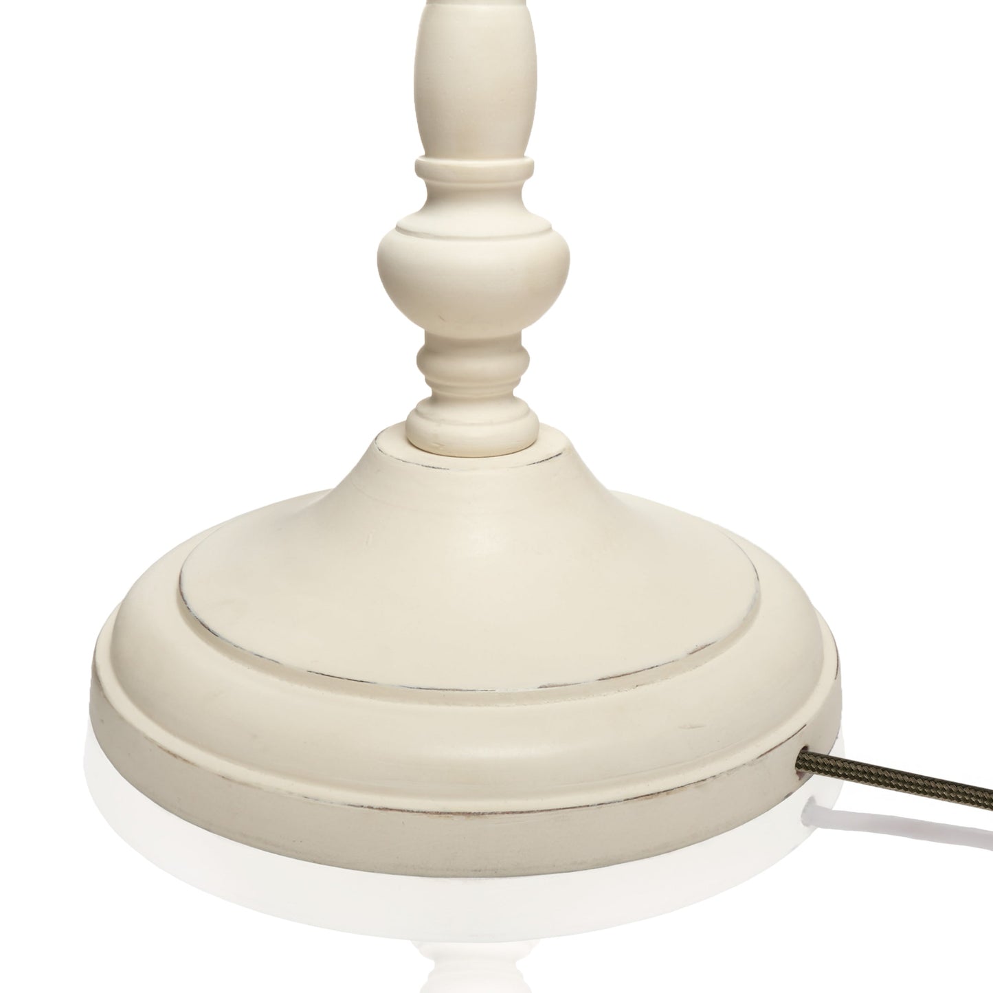 Eclipse floor lamp in Distressed white