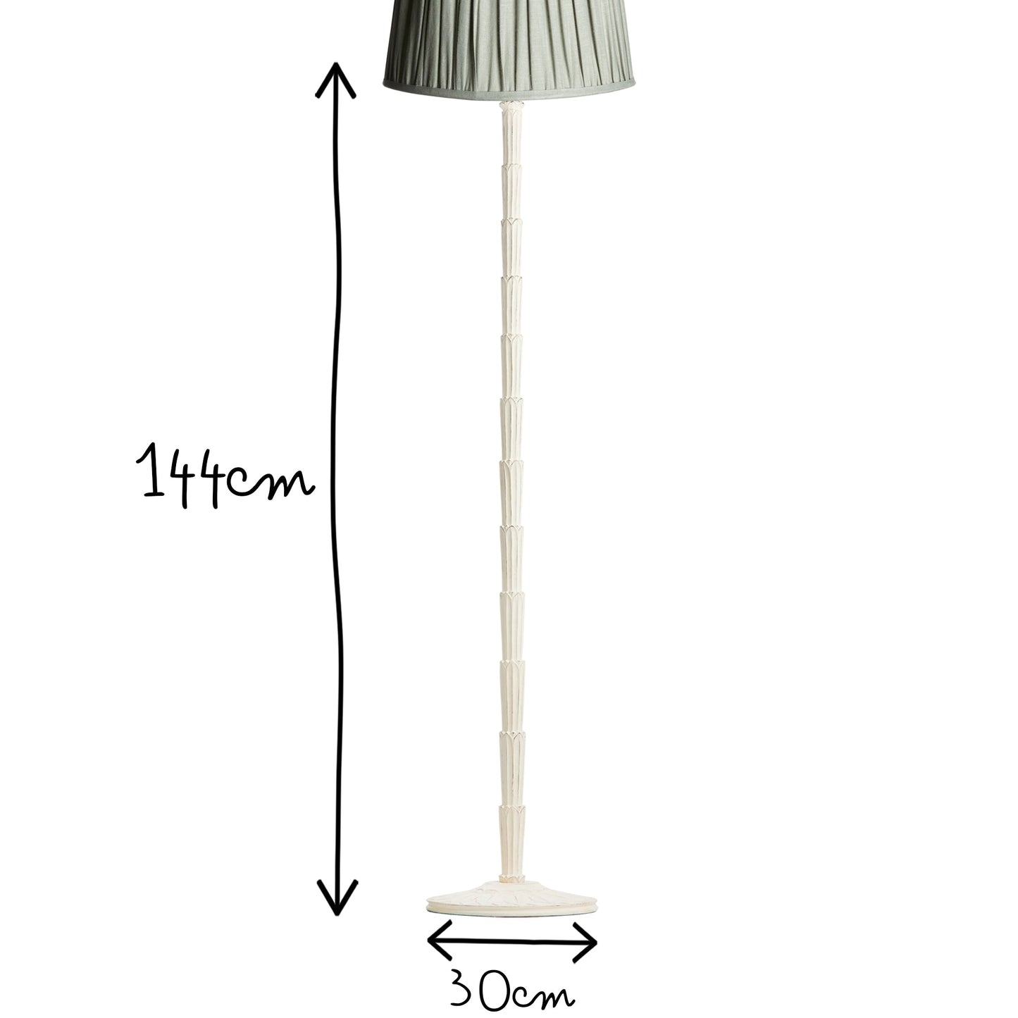 Lisa floor lamp in white