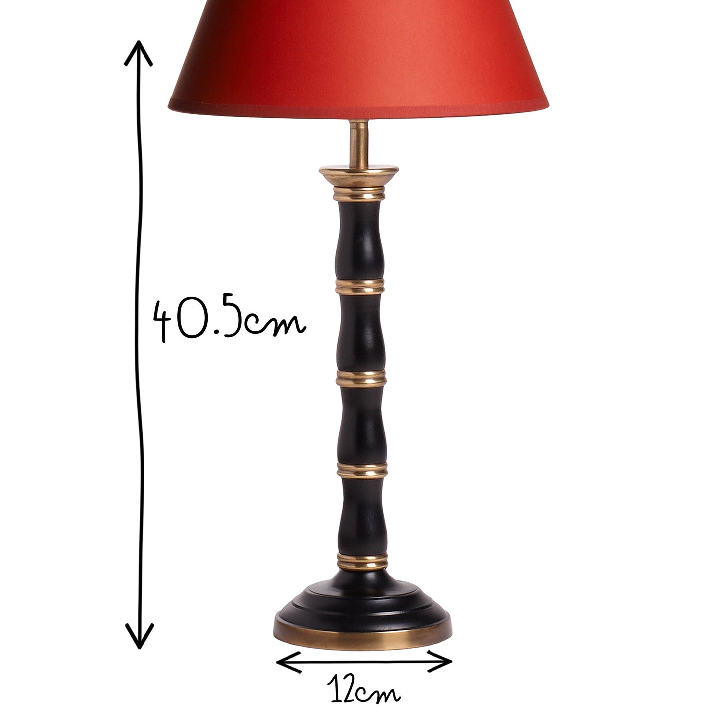 Smaller Cleo table lamp in brass