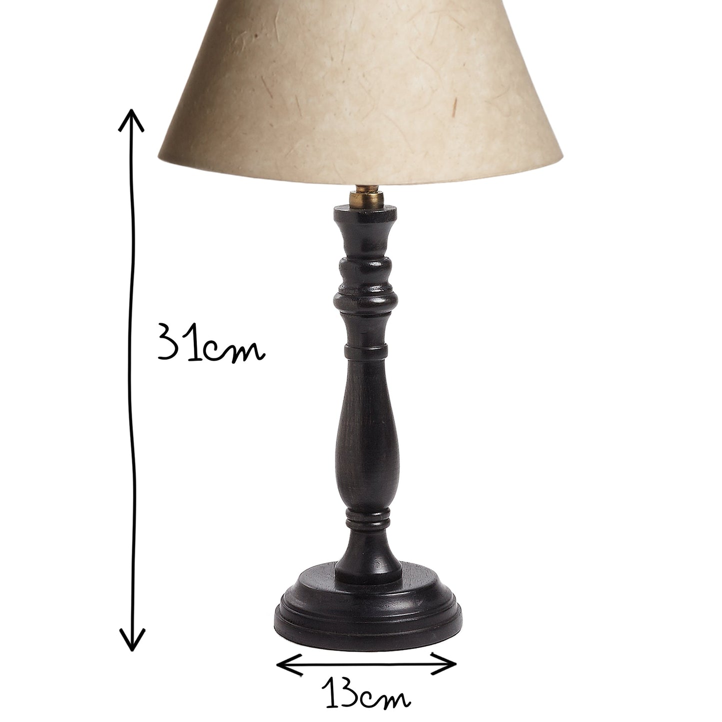 Daisy table lamp in ebony