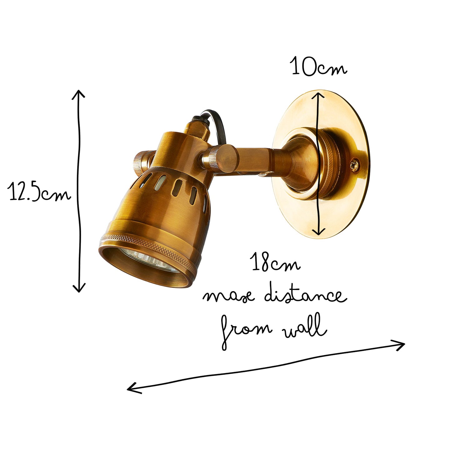 Mumford Spotlight in Antiqued Brass