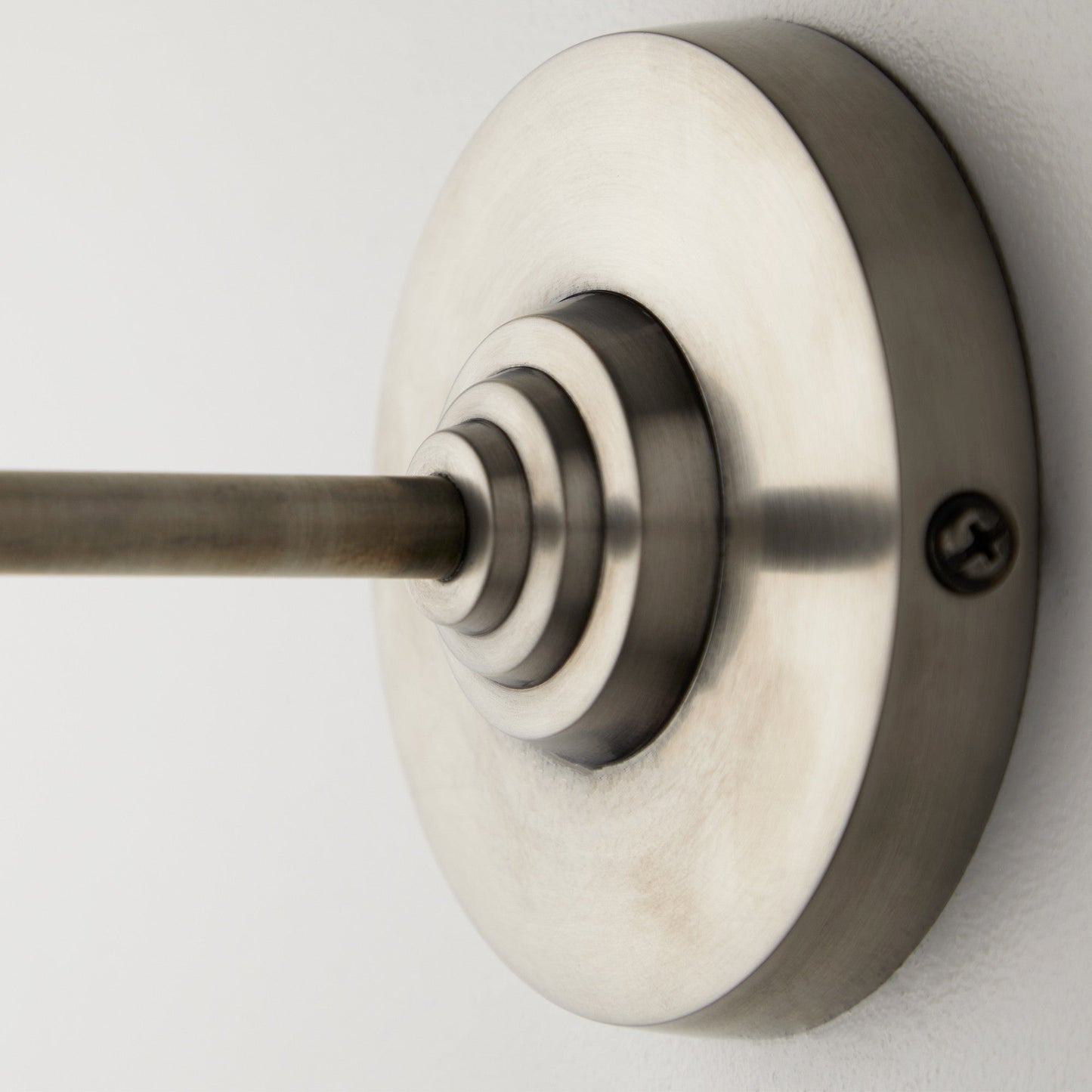 Elbow wall fitting in antiqued silver