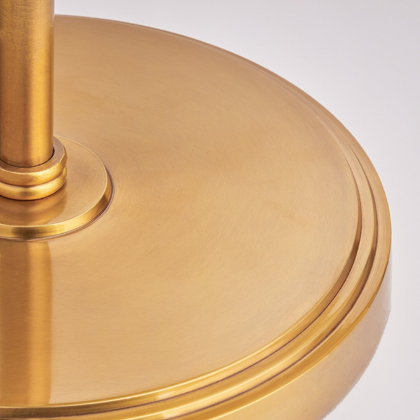 Aesop standing lamp in antiqued brass