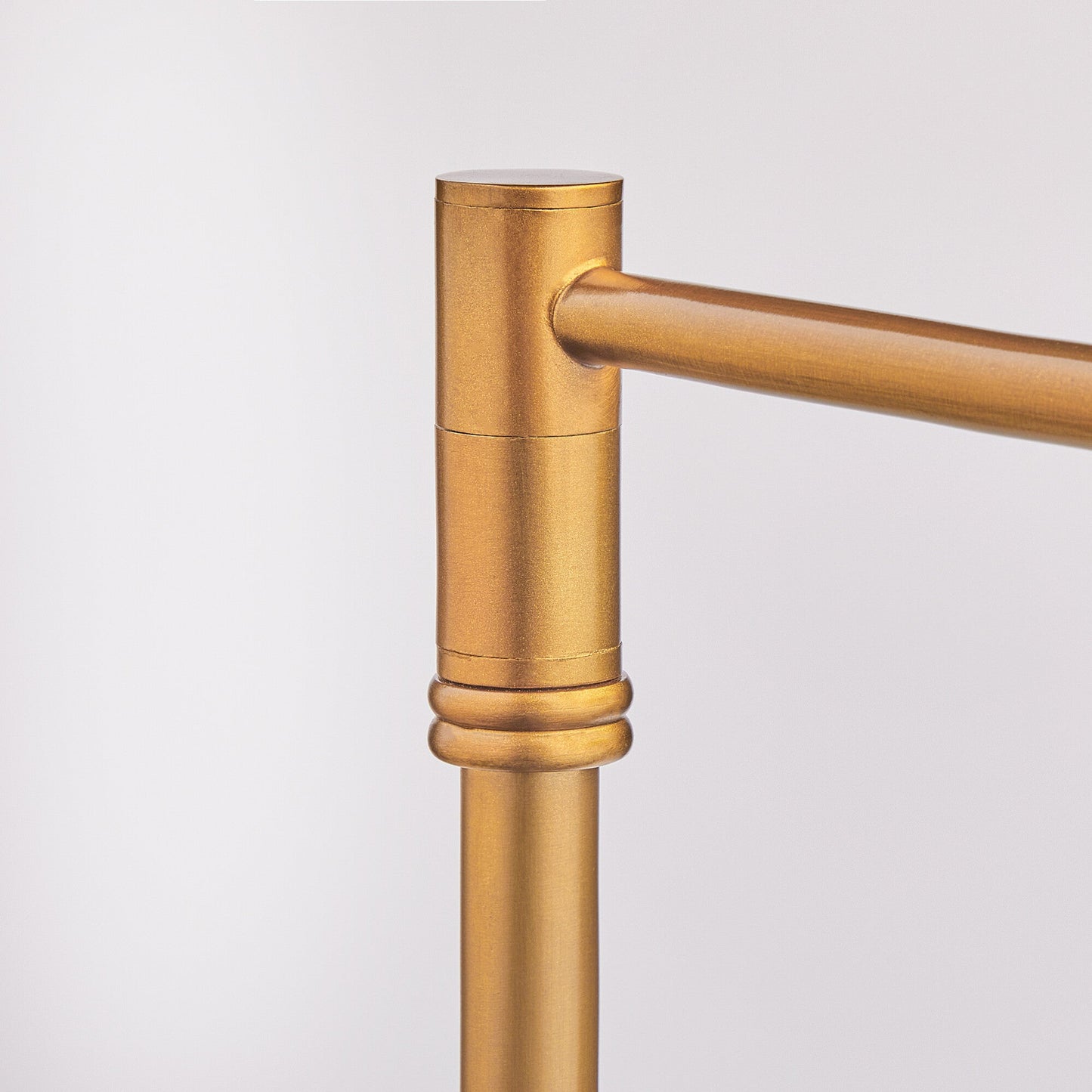 Aesop standing lamp in antiqued brass